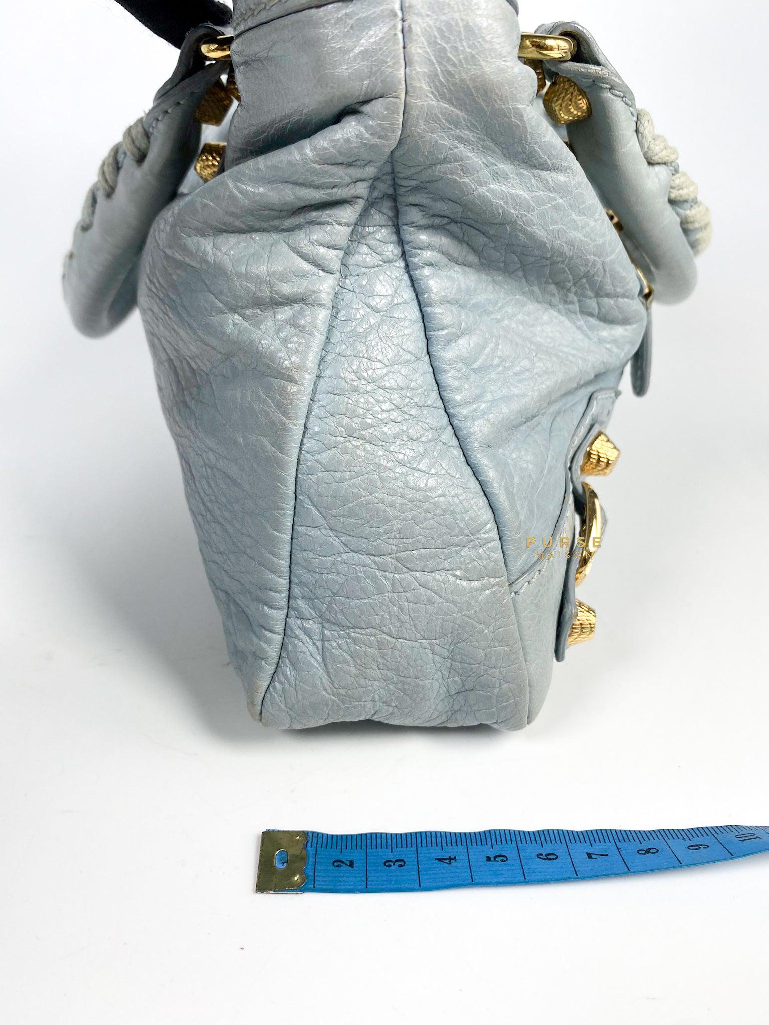 Balenciaga Classic First Gold hardware (Baby Blue)
