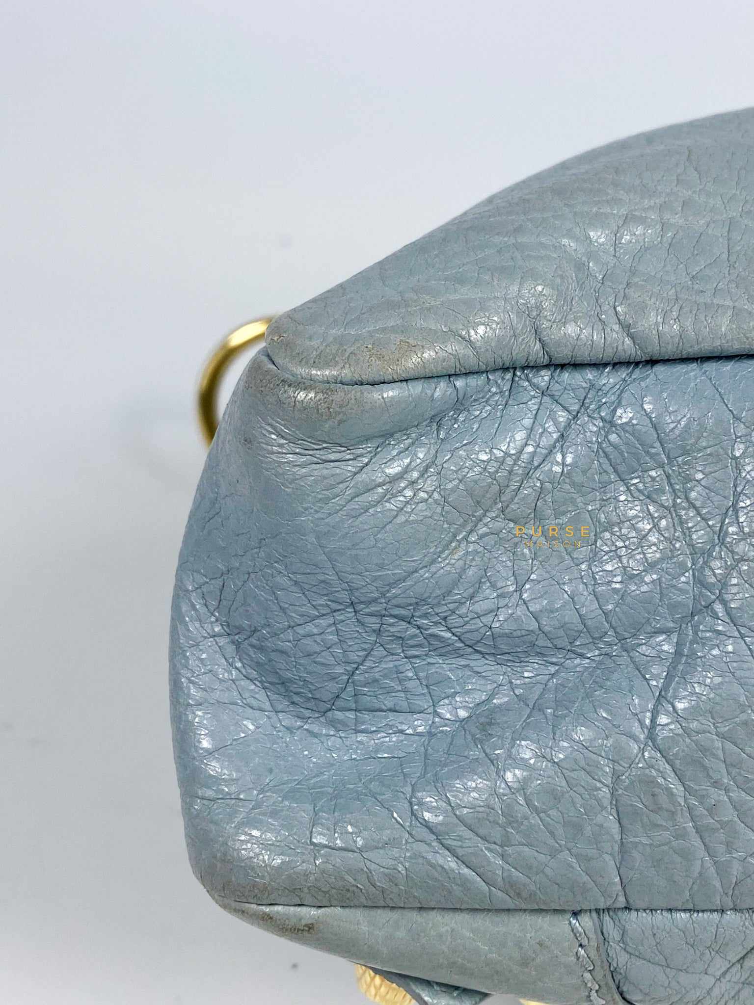 Balenciaga Classic First Gold hardware (Baby Blue)