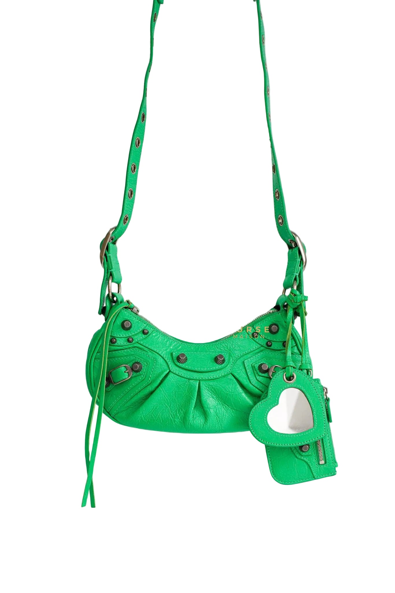 Balenciaga Le Cagole Xs Kelly Green Bag