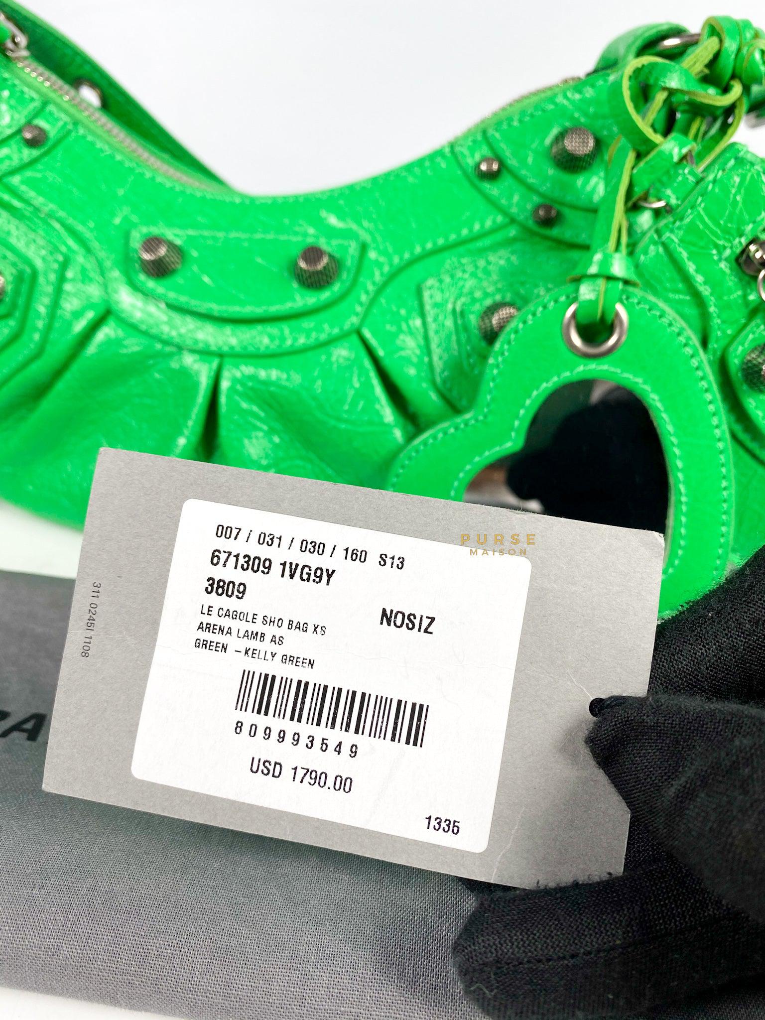 Balenciaga Le Cagole Xs Kelly Green Bag