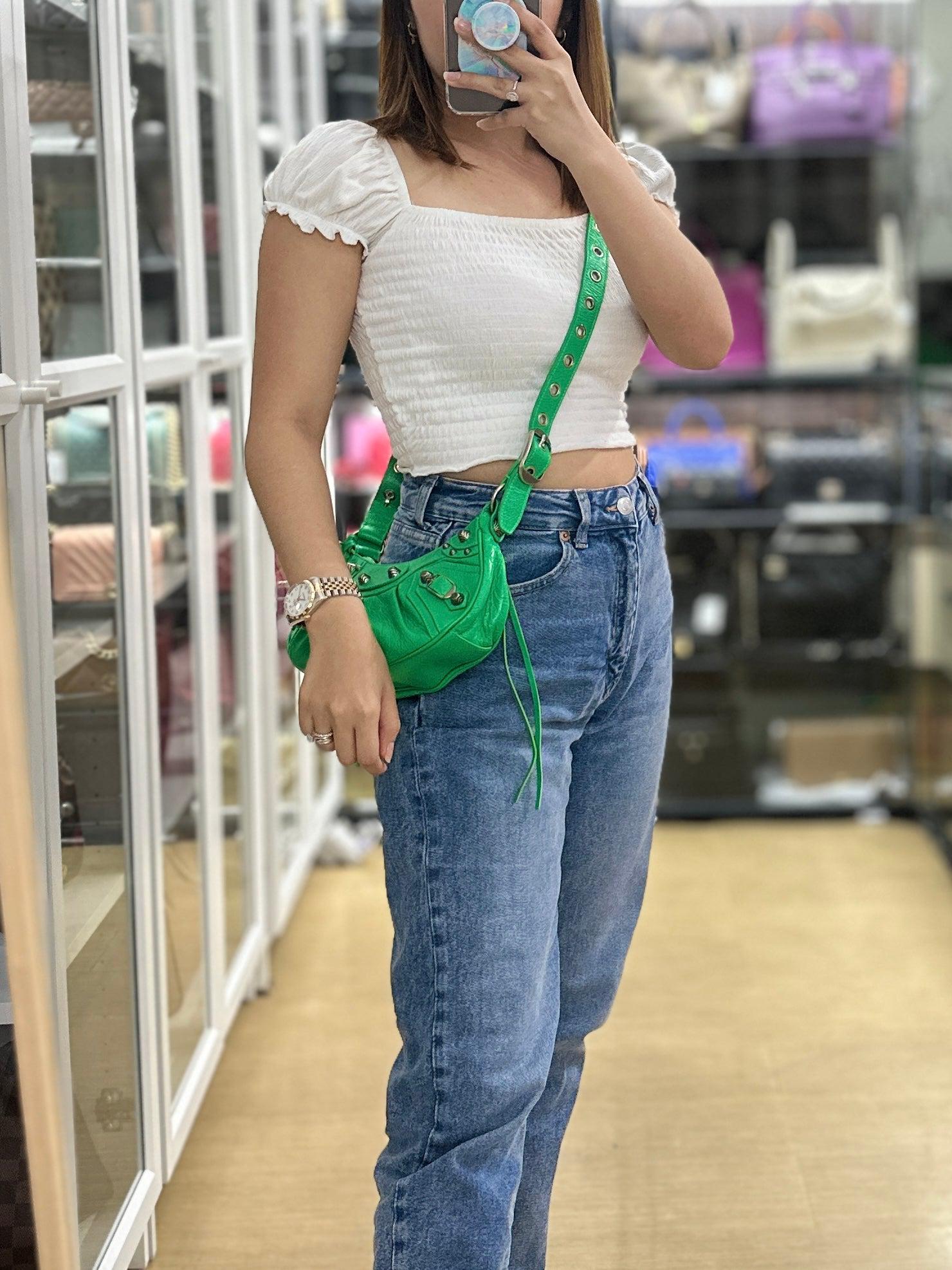 Balenciaga Le Cagole Xs Kelly Green Bag