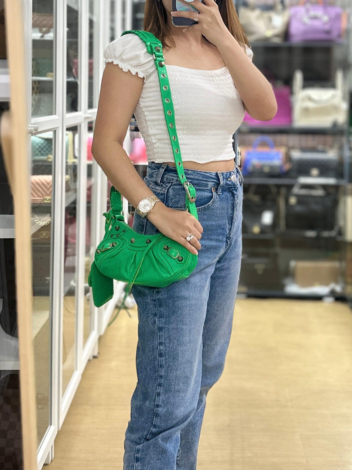 Balenciaga Le Cagole Xs Kelly Green Bag