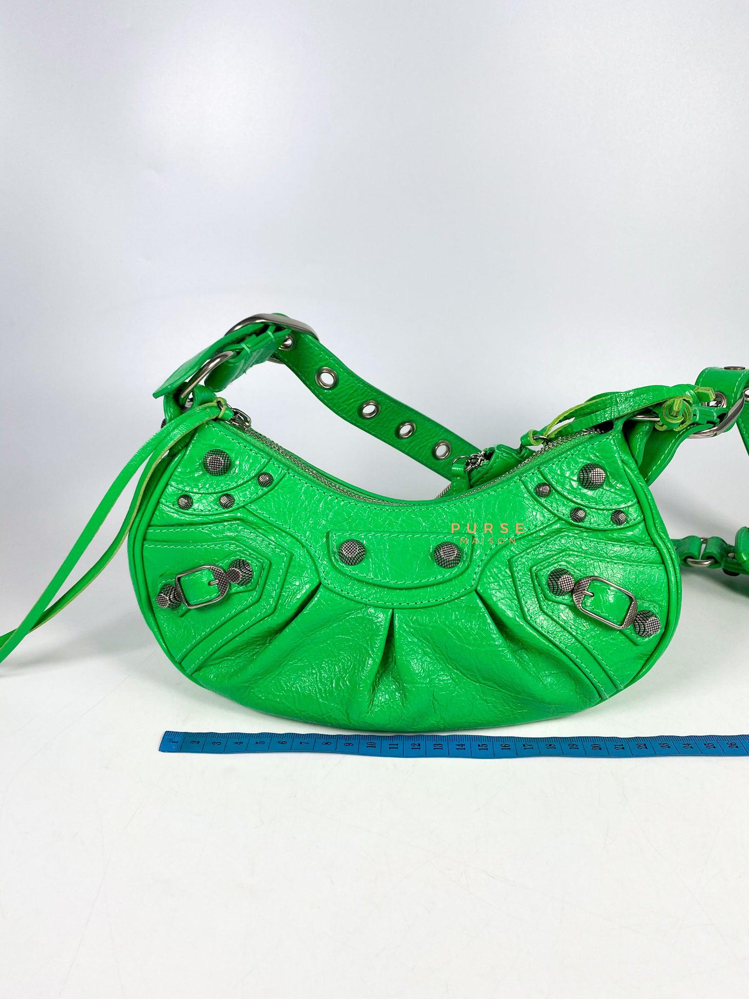 Balenciaga Le Cagole Xs Kelly Green Bag