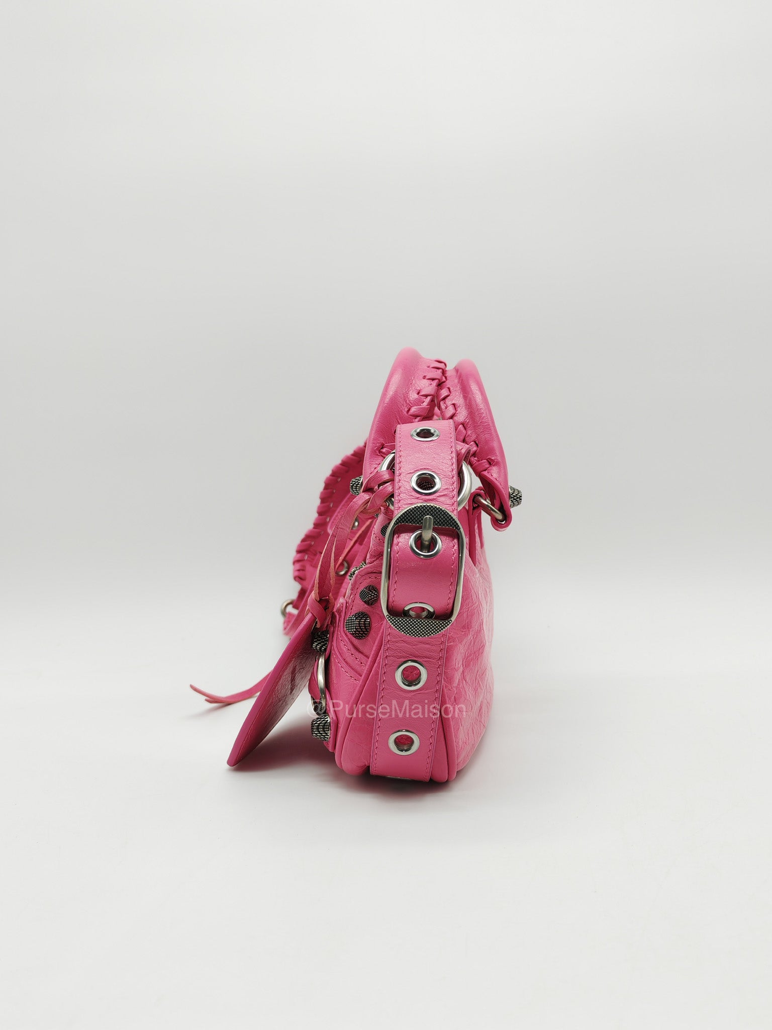 Balenciaga Neo Cagole City Bag in Hot Pink Arena Lambskin Leather | Purse Maison Luxury Bags Shop