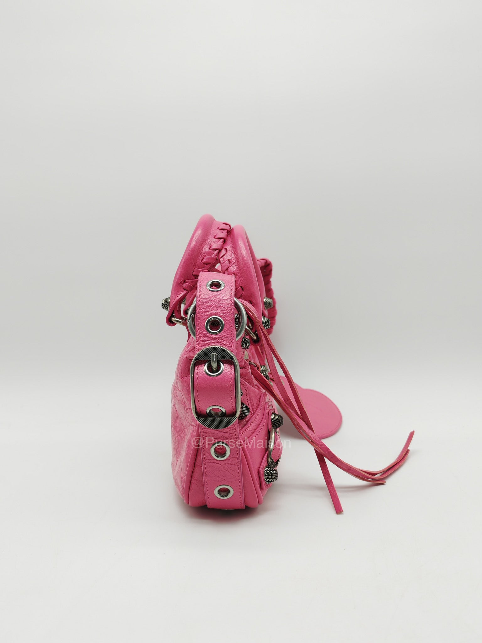 Balenciaga Neo Cagole City Bag in Hot Pink Arena Lambskin Leather | Purse Maison Luxury Bags Shop