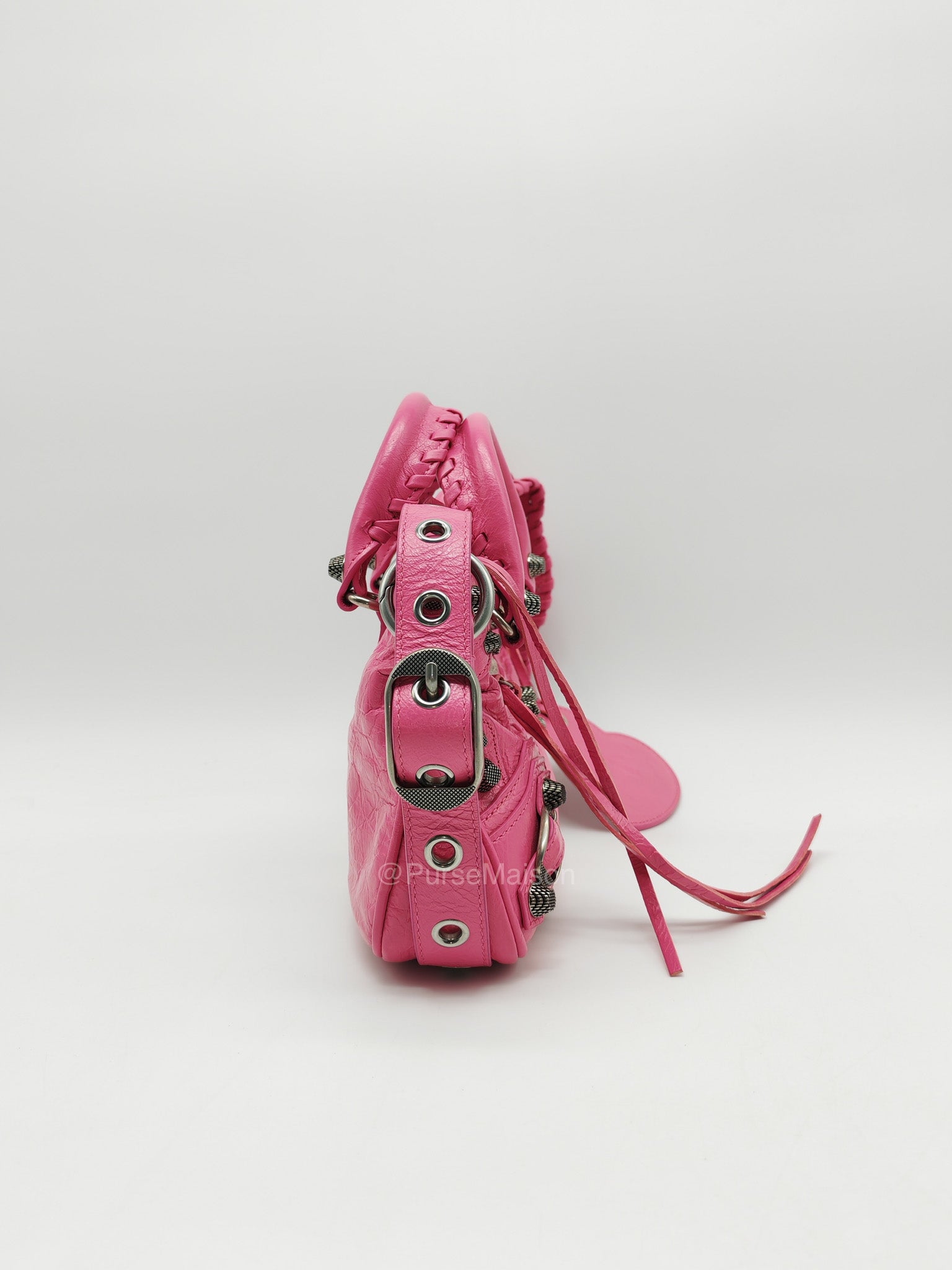 Balenciaga Neo Cagole City Bag in Hot Pink Arena Lambskin Leather | Purse Maison Luxury Bags Shop