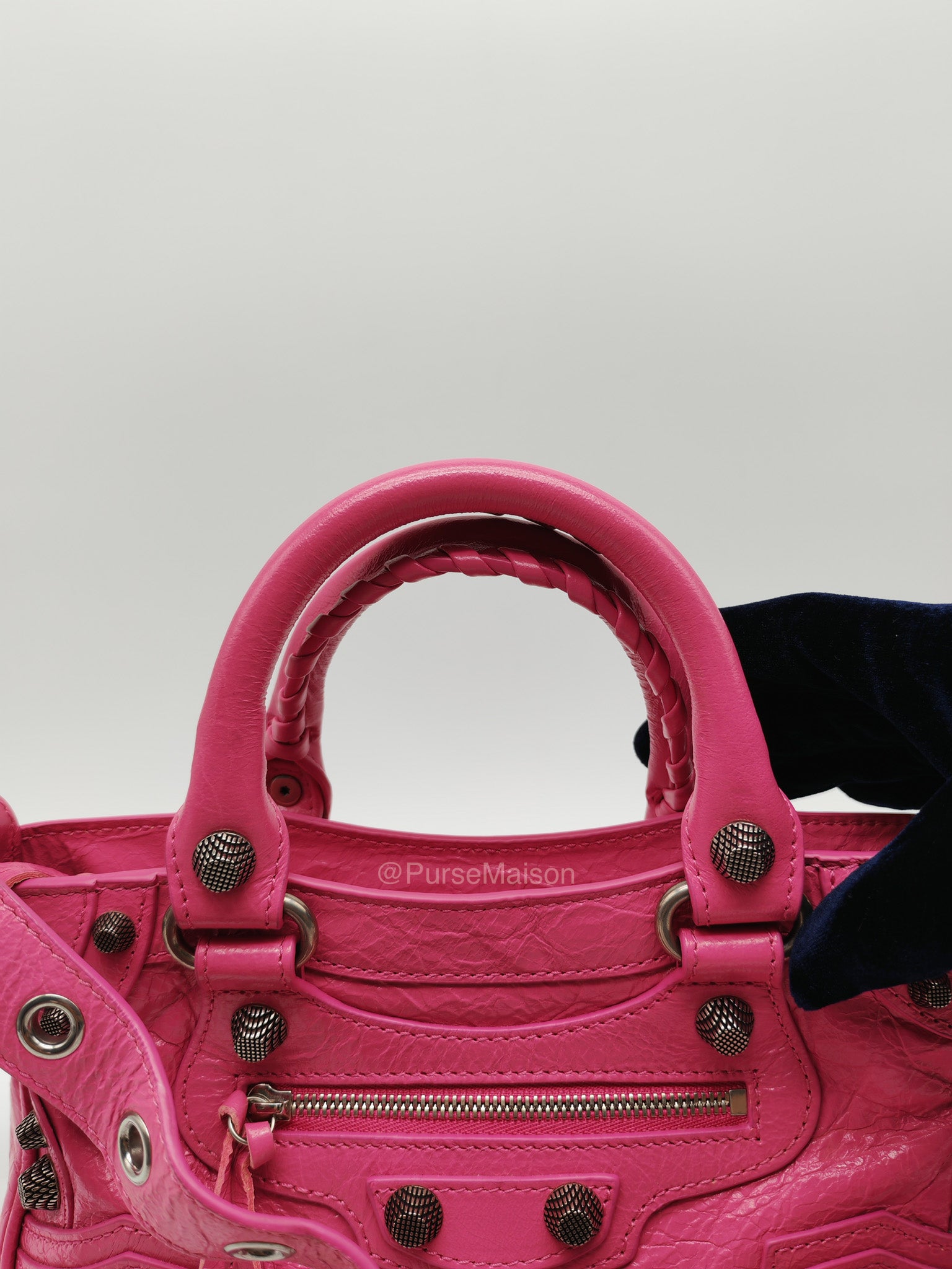 Balenciaga Neo Cagole City Bag in Hot Pink Arena Lambskin Leather | Purse Maison Luxury Bags Shop