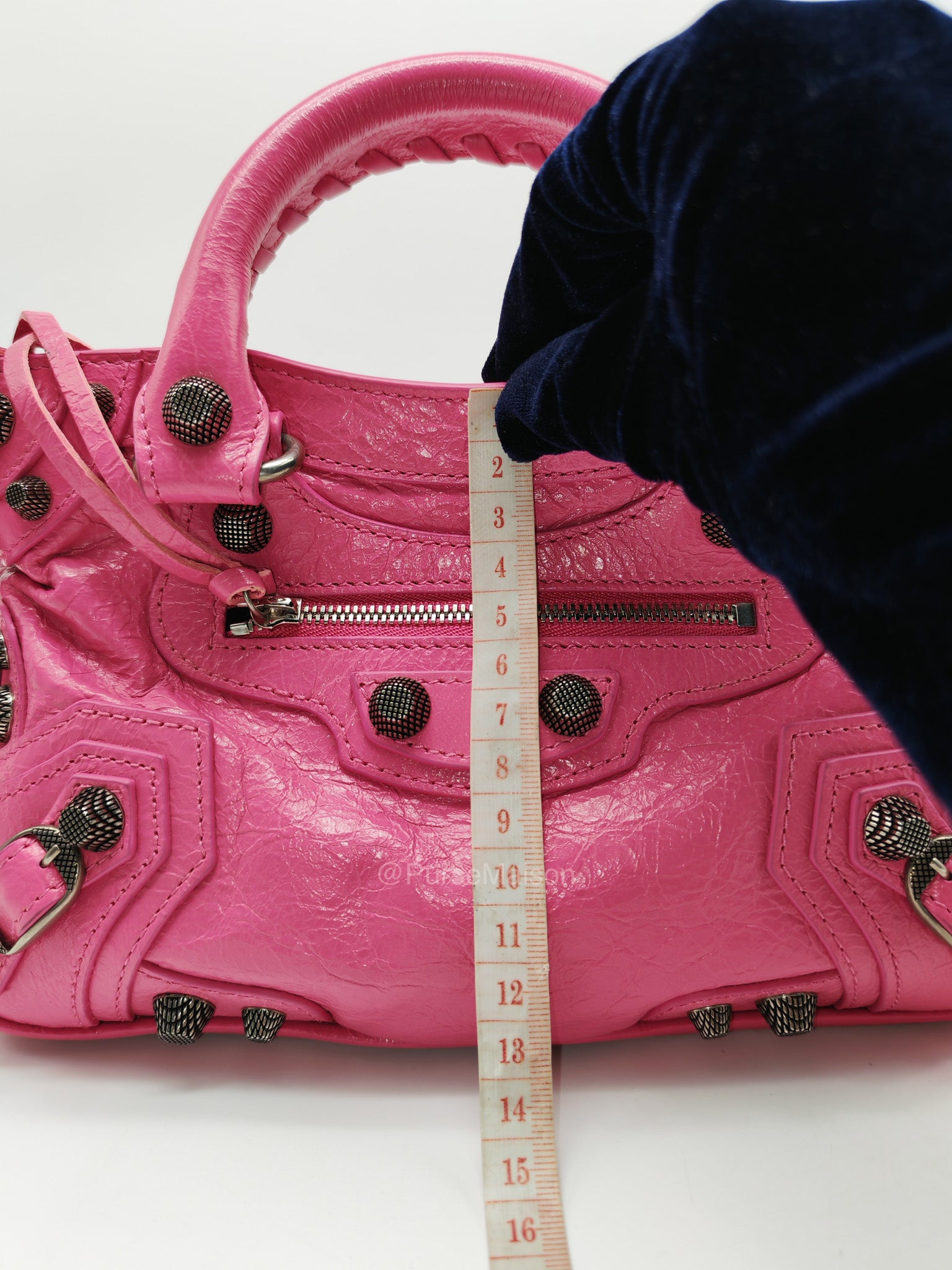 Balenciaga Neo Cagole City Bag in Hot Pink Arena Lambskin Leather | Purse Maison Luxury Bags Shop
