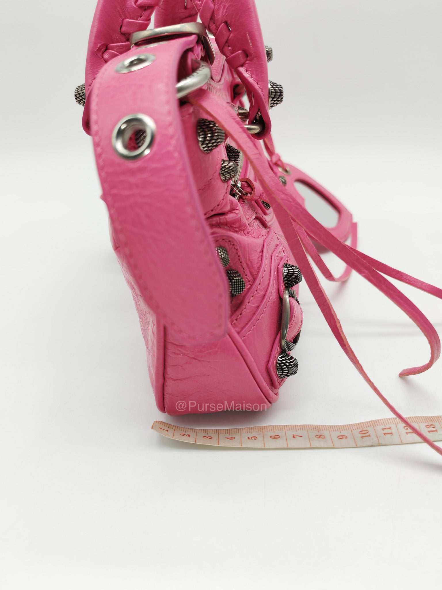 Balenciaga Neo Cagole City Bag in Hot Pink Arena Lambskin Leather | Purse Maison Luxury Bags Shop