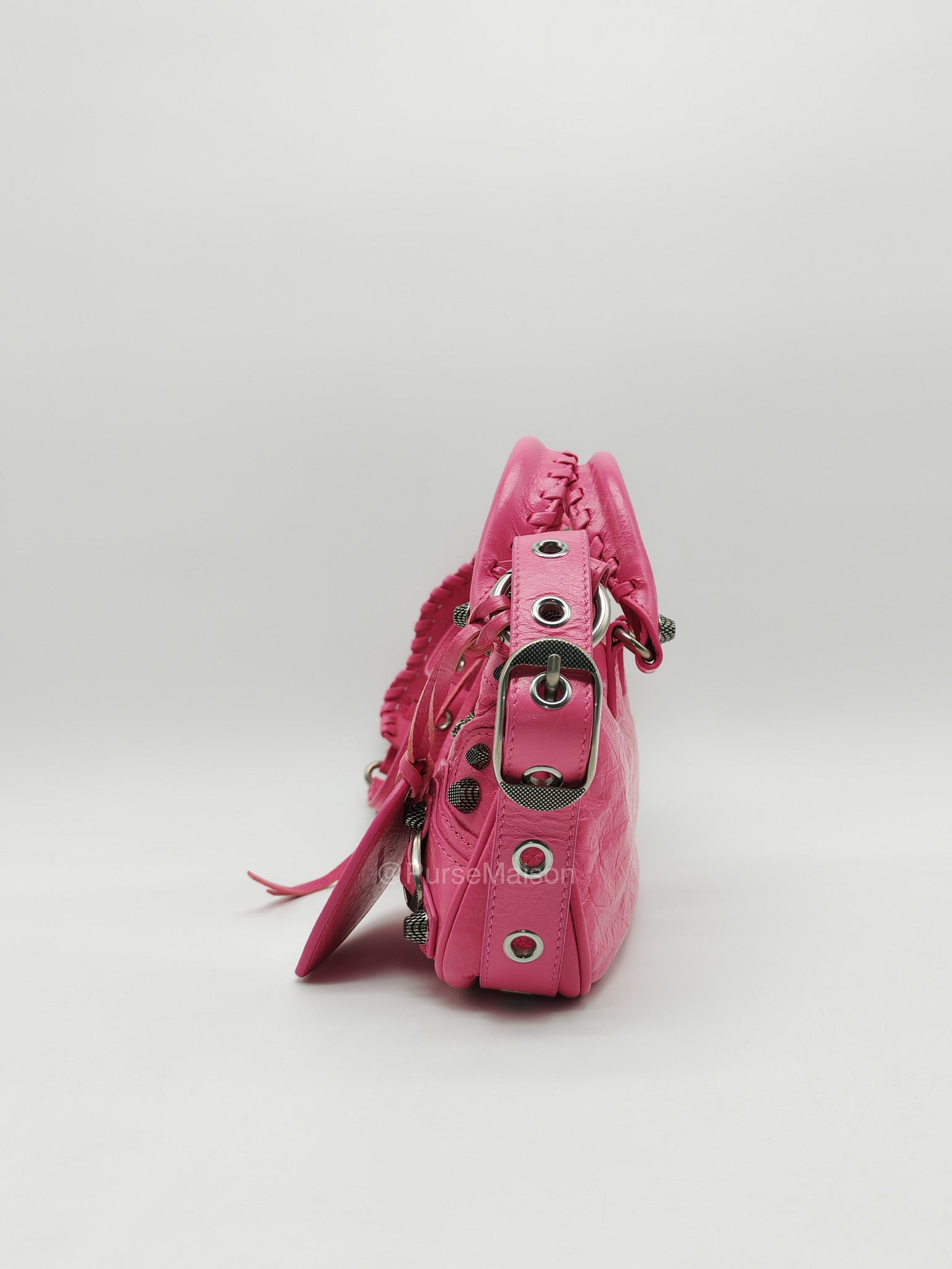 Balenciaga Neo Cagole City Bag in Hot Pink Arena Lambskin Leather | Purse Maison Luxury Bags Shop