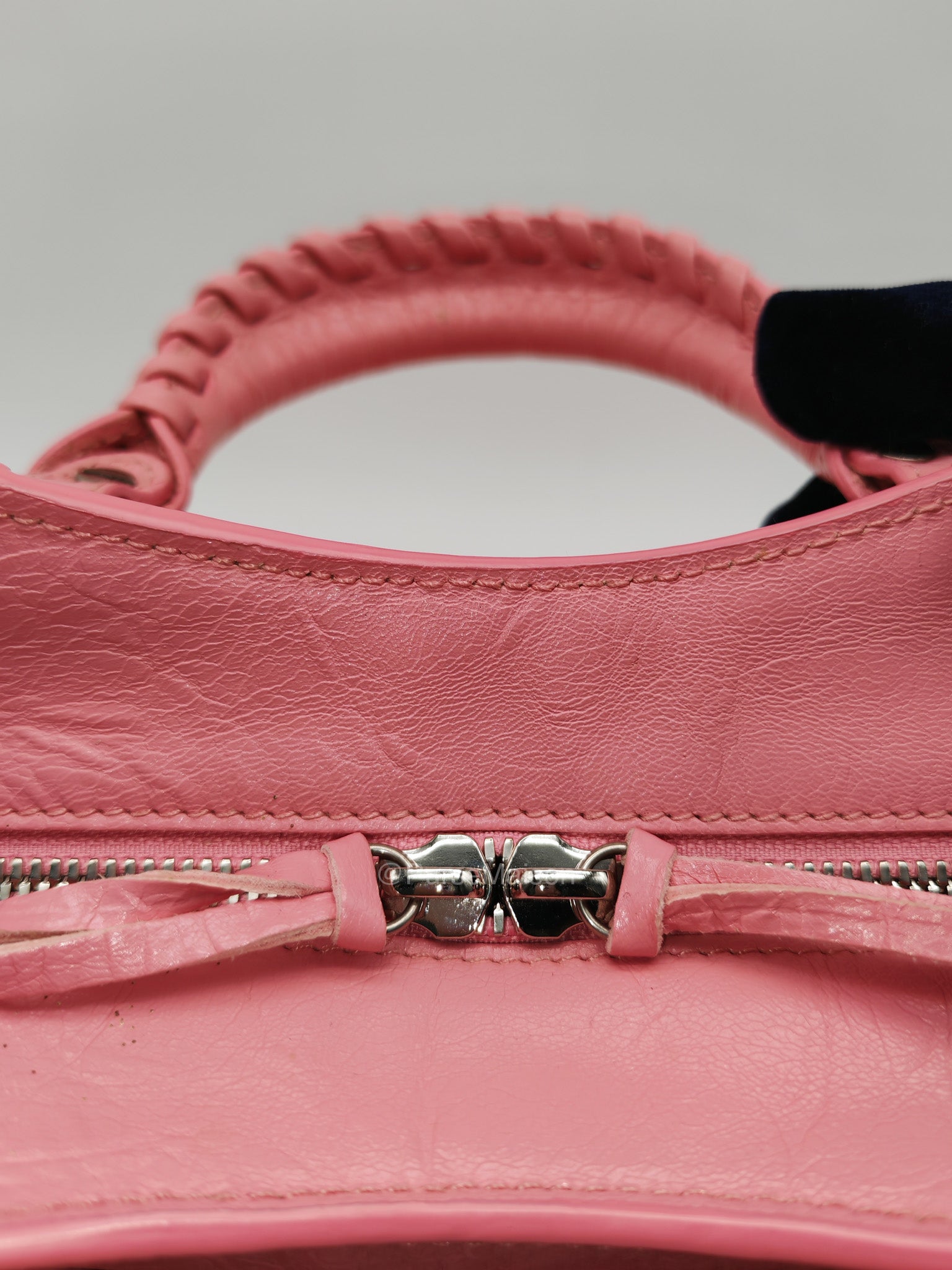 Balenciaga Neo Cagole Small in Sweet Pink Arena Lambskin Leather and Silver Hardware | Purse Maison Luxury Bags Shop