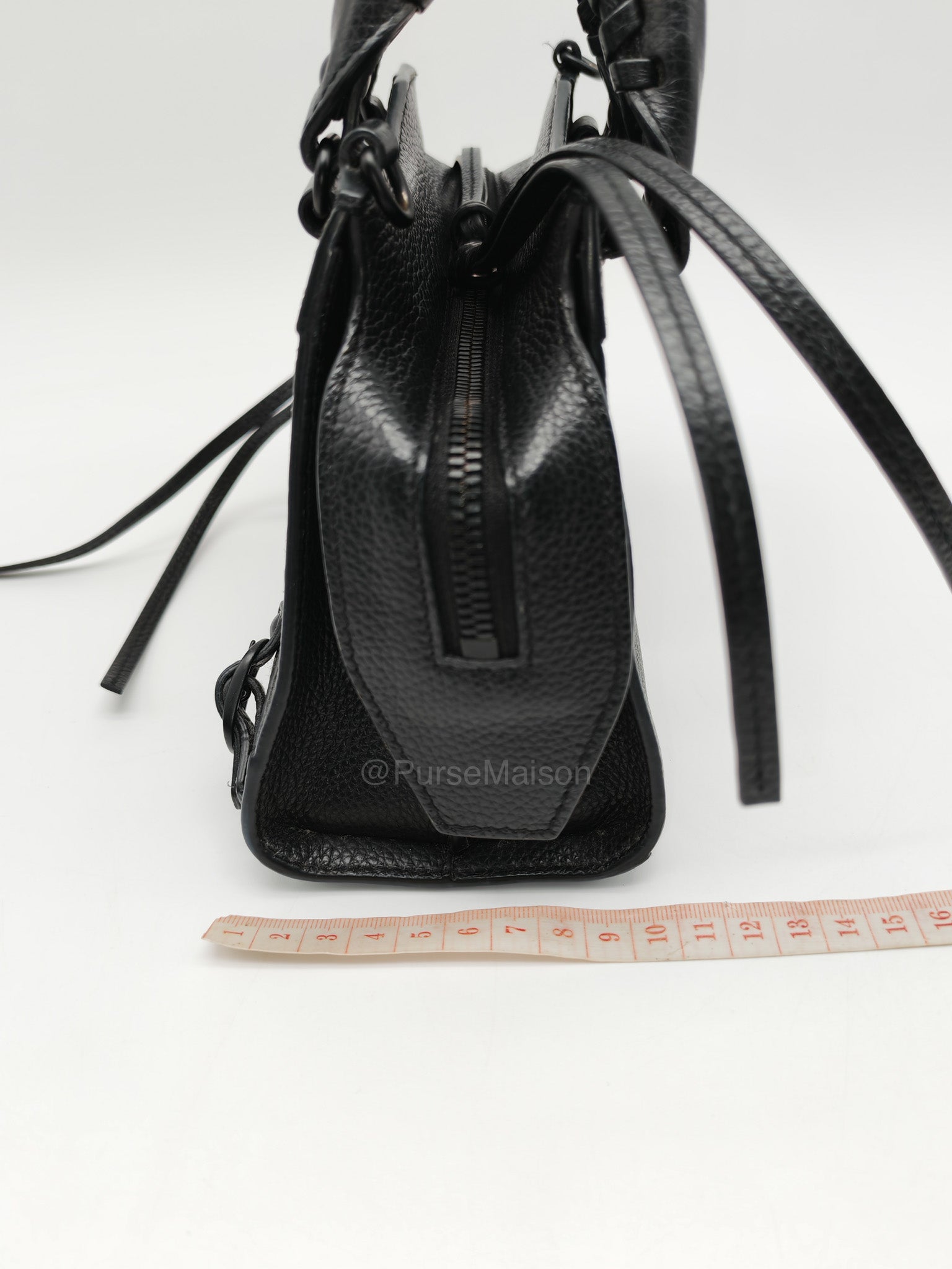 Balenciaga Neo Classic City Bag Mini in Black Grained Calfskin Leather | Purse Maison Luxury Bags Shop