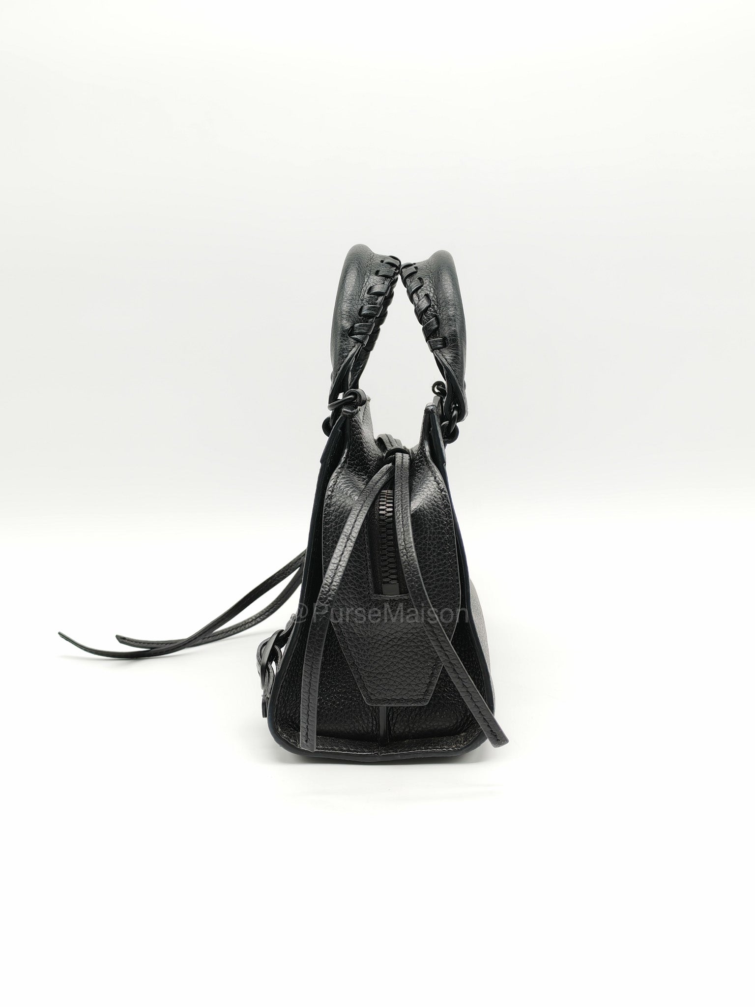 Balenciaga Neo Classic City Bag Mini in Black Grained Calfskin Leather | Purse Maison Luxury Bags Shop