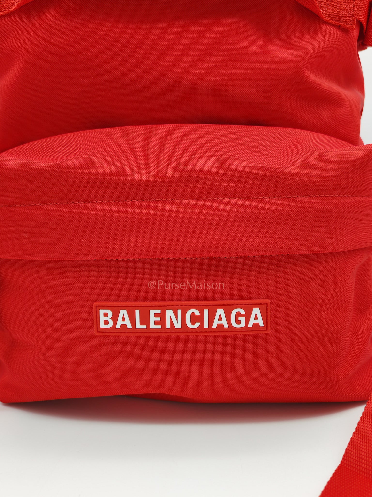 Skiwear in Red Nylon Backpack | Purse Maison Luxury Bags Shop