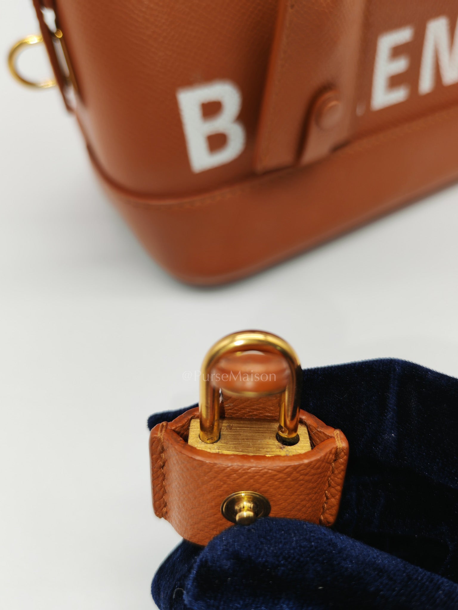 Balenciaga Ville Top Handle Bag in Brown Grained Calfskin Leather and Gold Hardware | Purse Maison Luxury Bags Shop