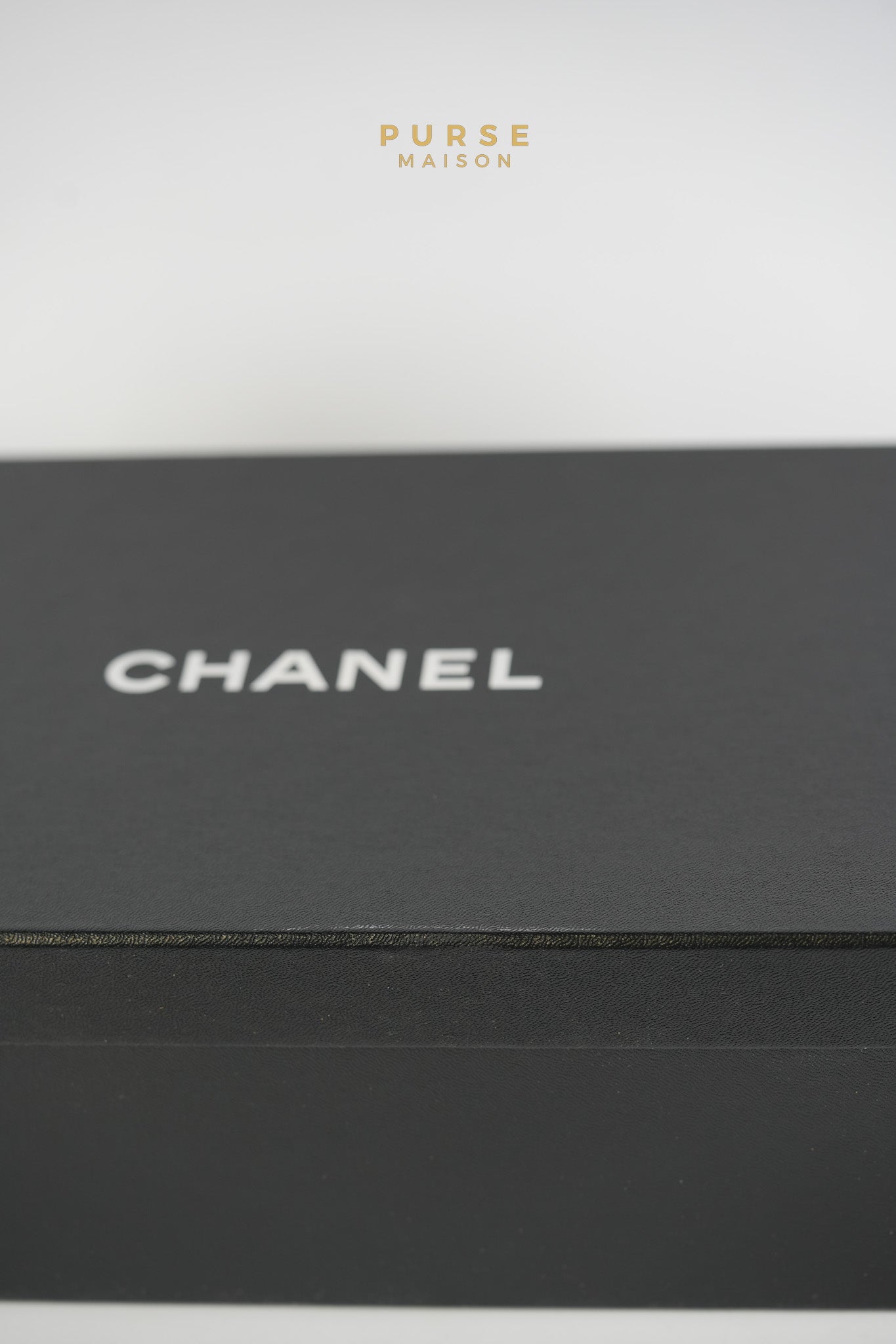 Ballerina Flats Beige & Black Calfskin Leather Size 38 EU(24cm) | Purse Maison Luxury Bags Shop