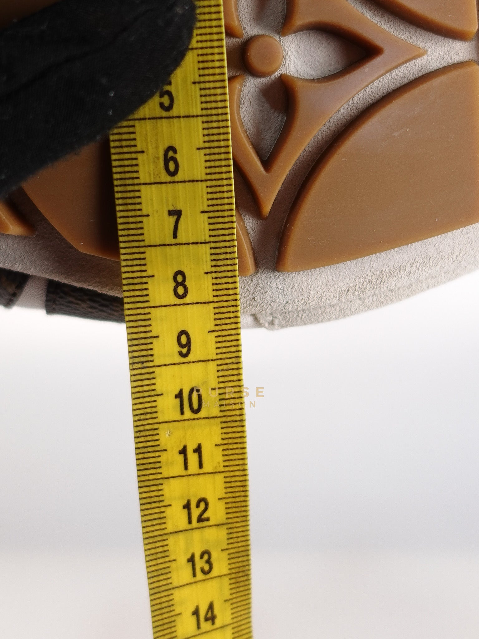 Ballerina Sneakers in White & Brown Size 38.5 EU (24cm) | Purse Maison Luxury Bags Shop