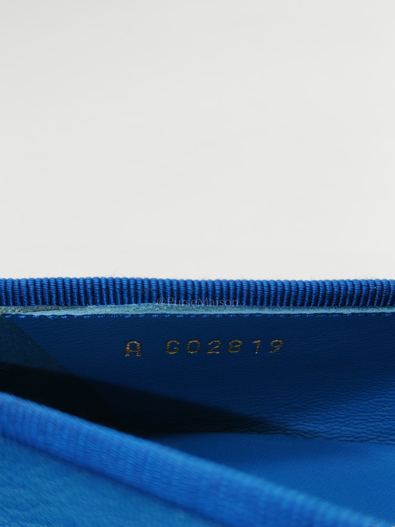 Ballet Flats in Blue Lambskin Leather Size 38EU (24cm) | Purse Maison Luxury Bags Shop