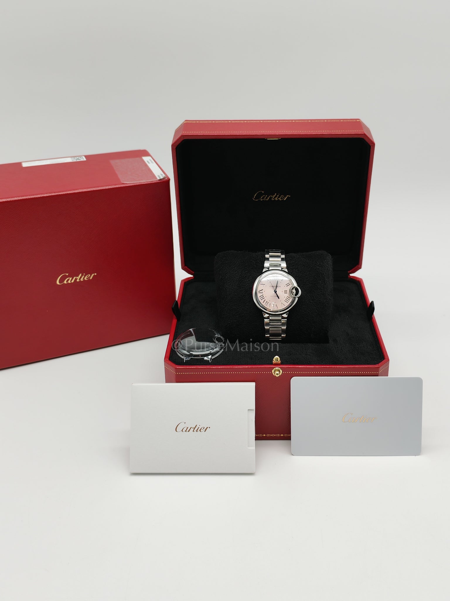 Ballon Blue De Cartier Automatic Mechanical Movement Watch for Women 33mm Stainless Steel (2024) | Purse Maison Luxury Bags Shop