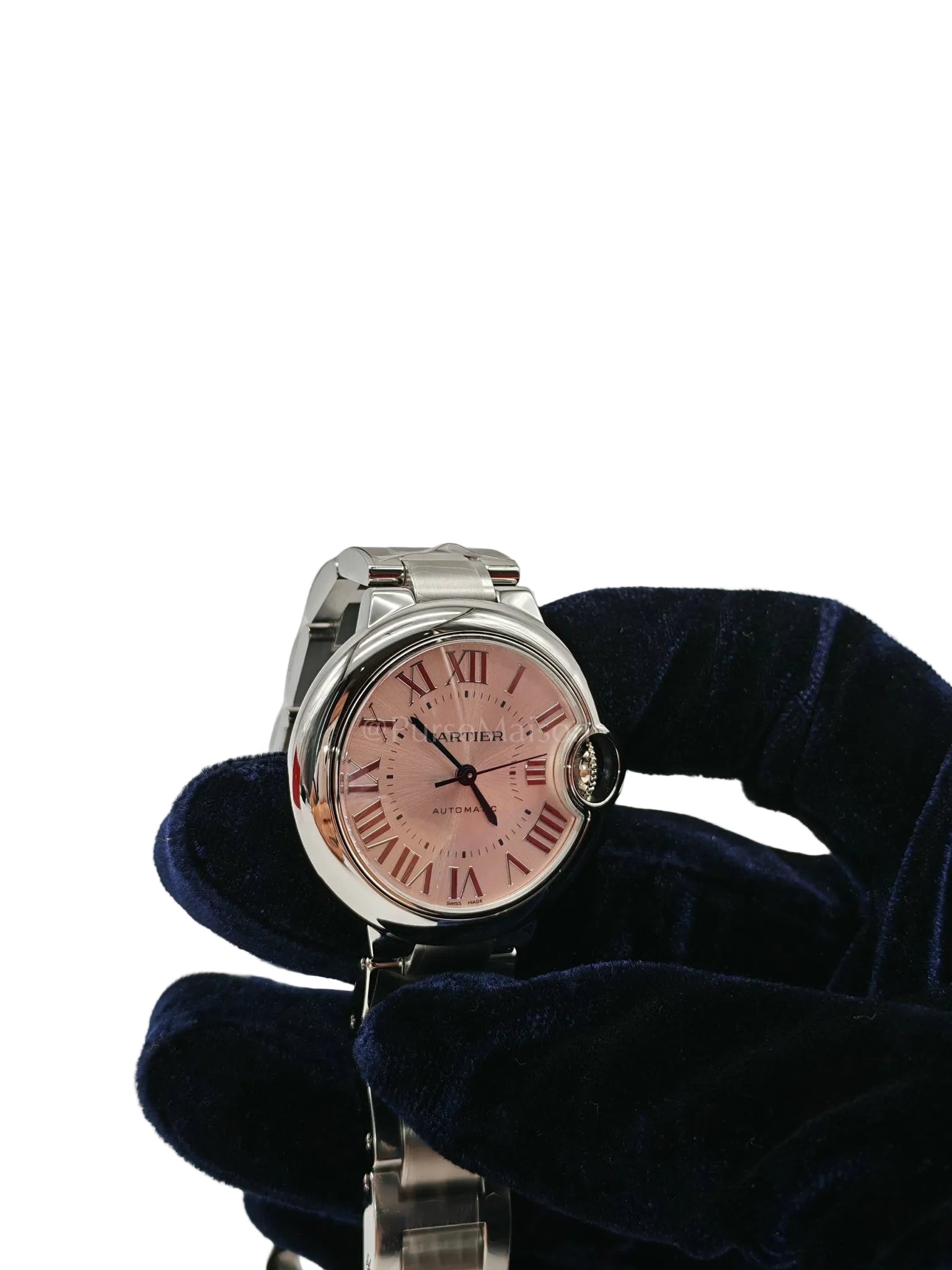 Ballon Blue De Cartier Automatic Mechanical Movement Watch for Women 33mm Stainless Steel (2024) | Purse Maison Luxury Bags Shop