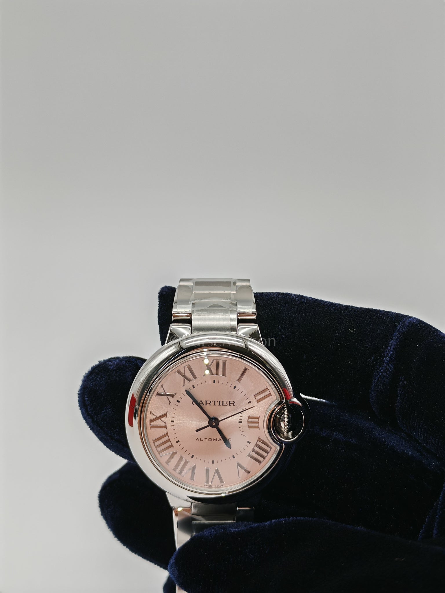 Ballon Blue De Cartier Automatic Mechanical Movement Watch for Women 33mm Stainless Steel (2024) | Purse Maison Luxury Bags Shop