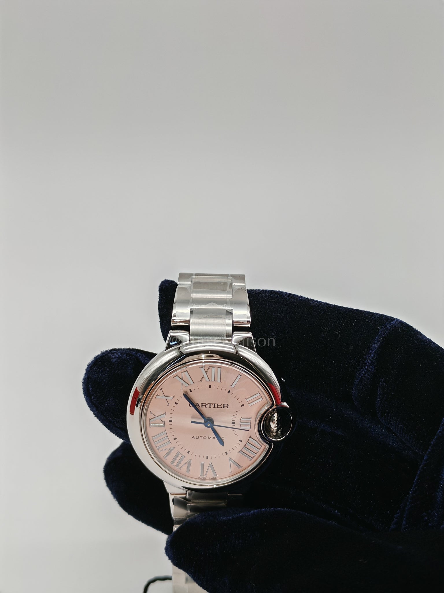 Ballon Blue De Cartier Automatic Mechanical Movement Watch for Women 33mm Stainless Steel (2024) | Purse Maison Luxury Bags Shop