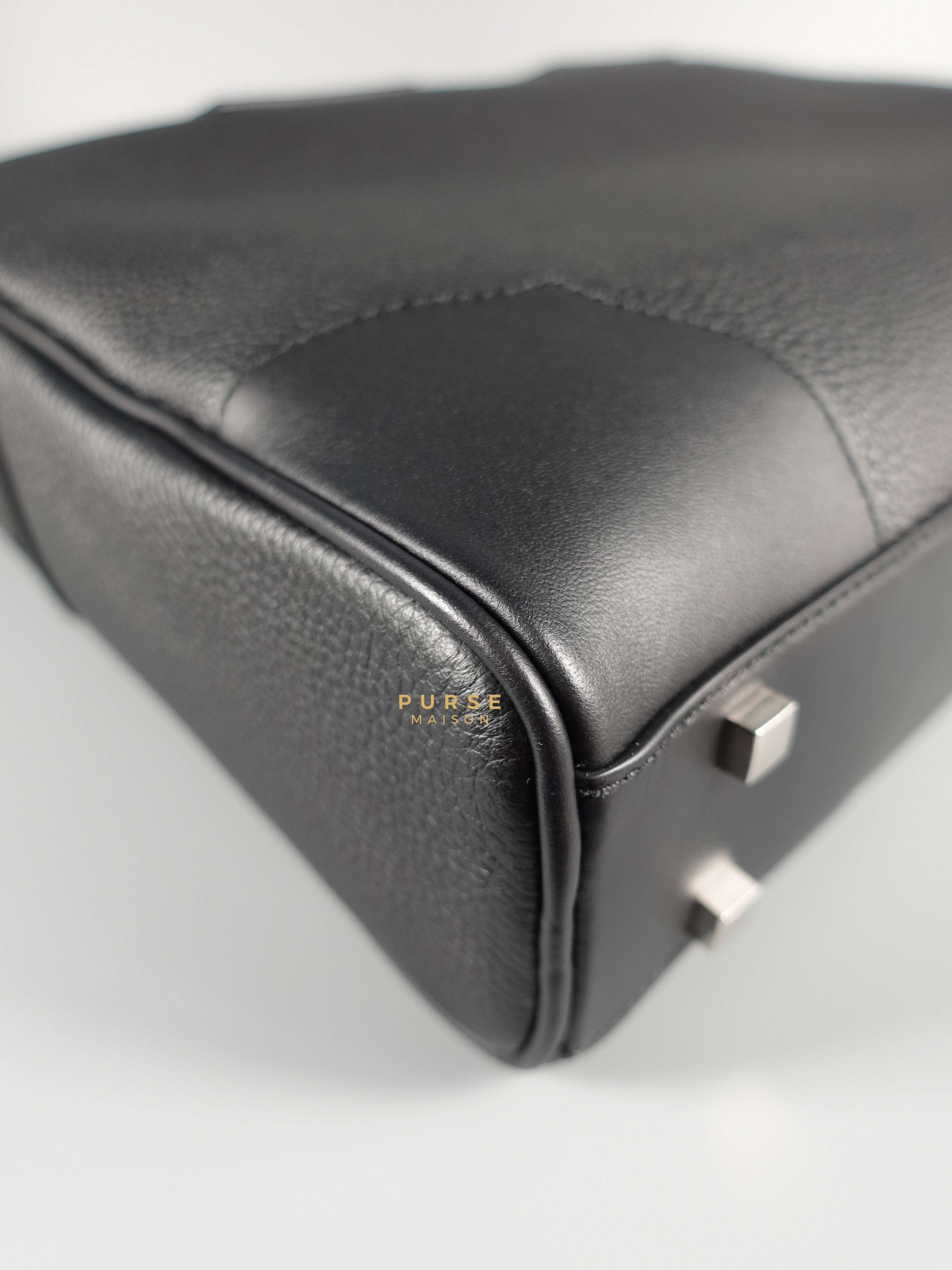 Bally Men’s Briefcase Black in Grained Leather | Purse Maison Luxury Bags Shop