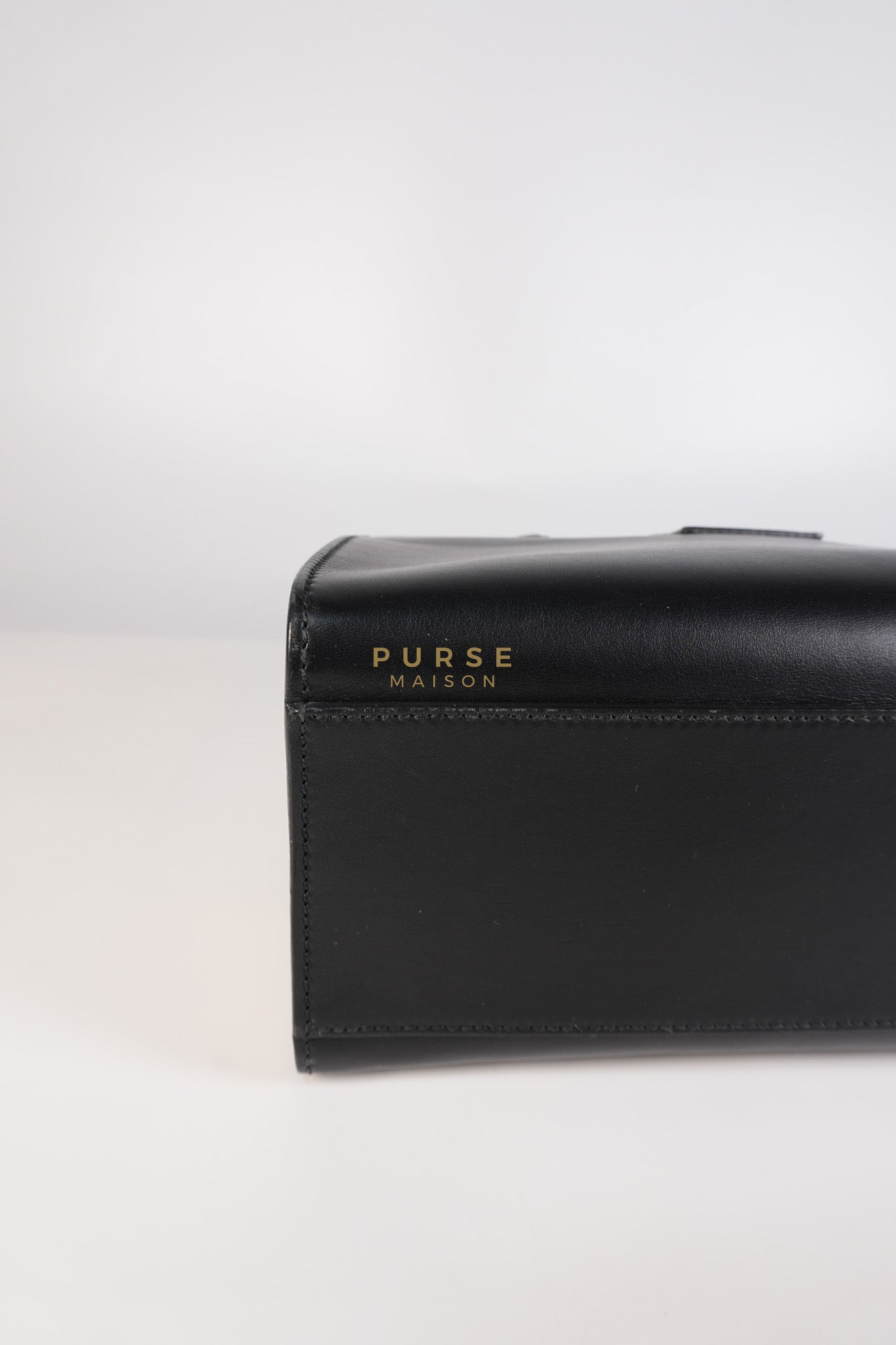 Bamboo Buckle Bi-Color Black/White Tote Bag | Purse Maison Luxury Bags Shop