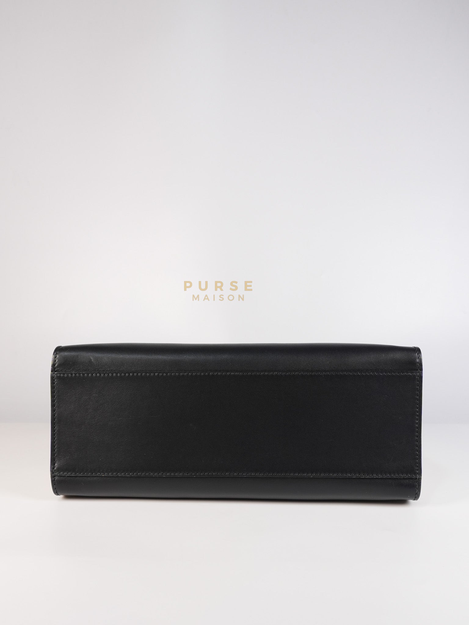 Bamboo Buckle Bi-Color Black/White Tote Bag | Purse Maison Luxury Bags Shop