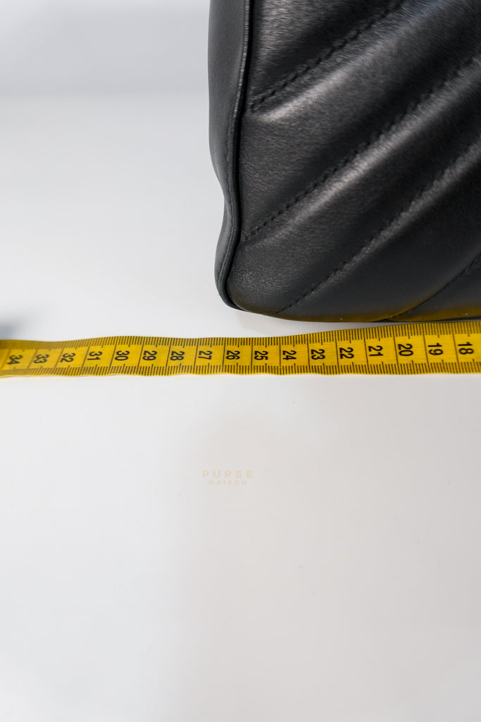 Bamboo Queen Mangaret in Black Smooth Leather Backpack | Purse Maison Luxury Bags Shop