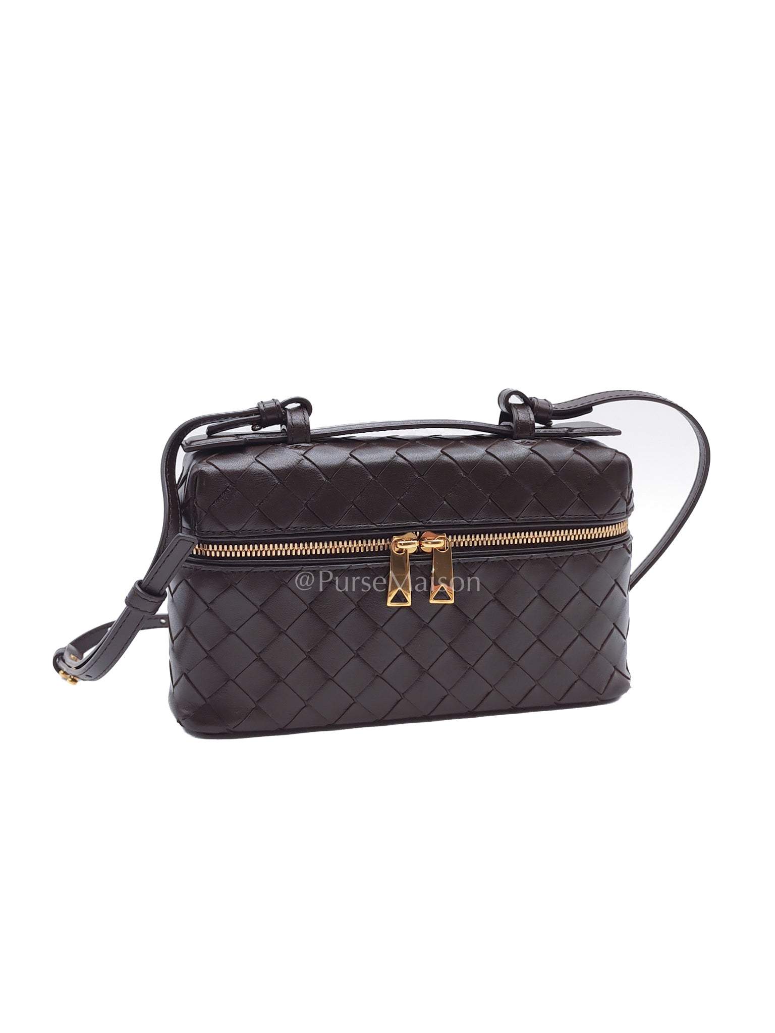 Bang Bang Vanity Case Fondant Intrecciato Weave Leather Crossbody Bag | Purse Maison Luxury Bags Shop