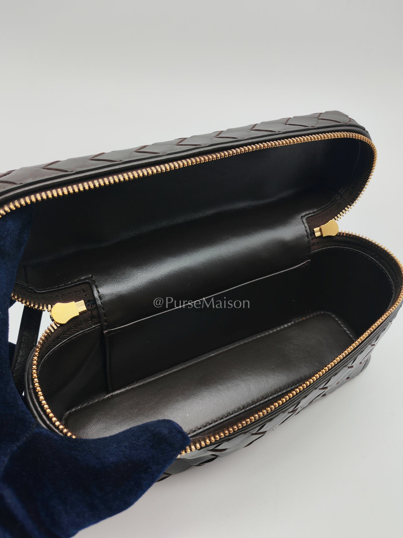 Bang Bang Vanity Case Fondant Intrecciato Weave Leather Crossbody Bag | Purse Maison Luxury Bags Shop