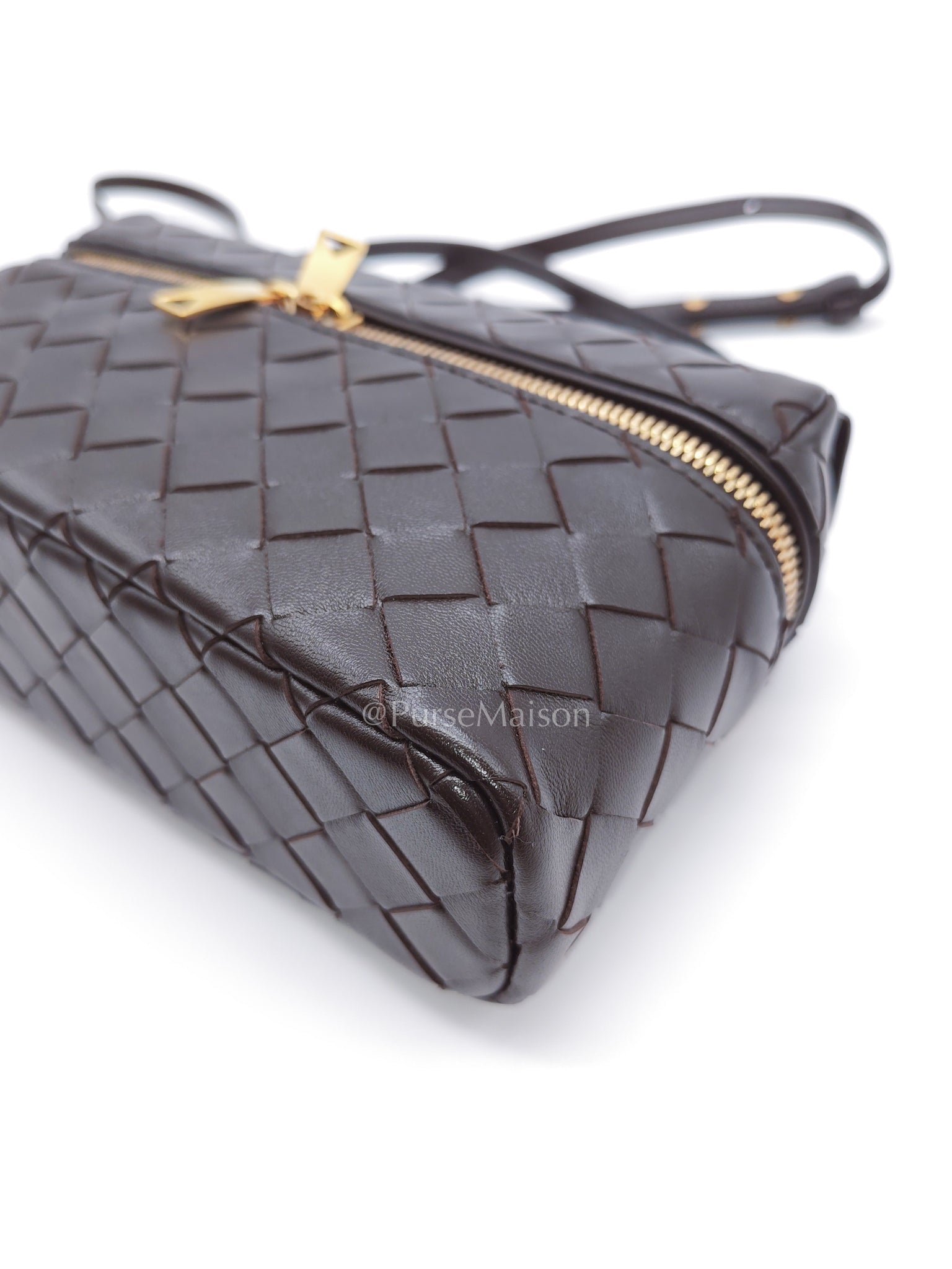 Bang Bang Vanity Case Fondant Intrecciato Weave Leather Crossbody Bag | Purse Maison Luxury Bags Shop