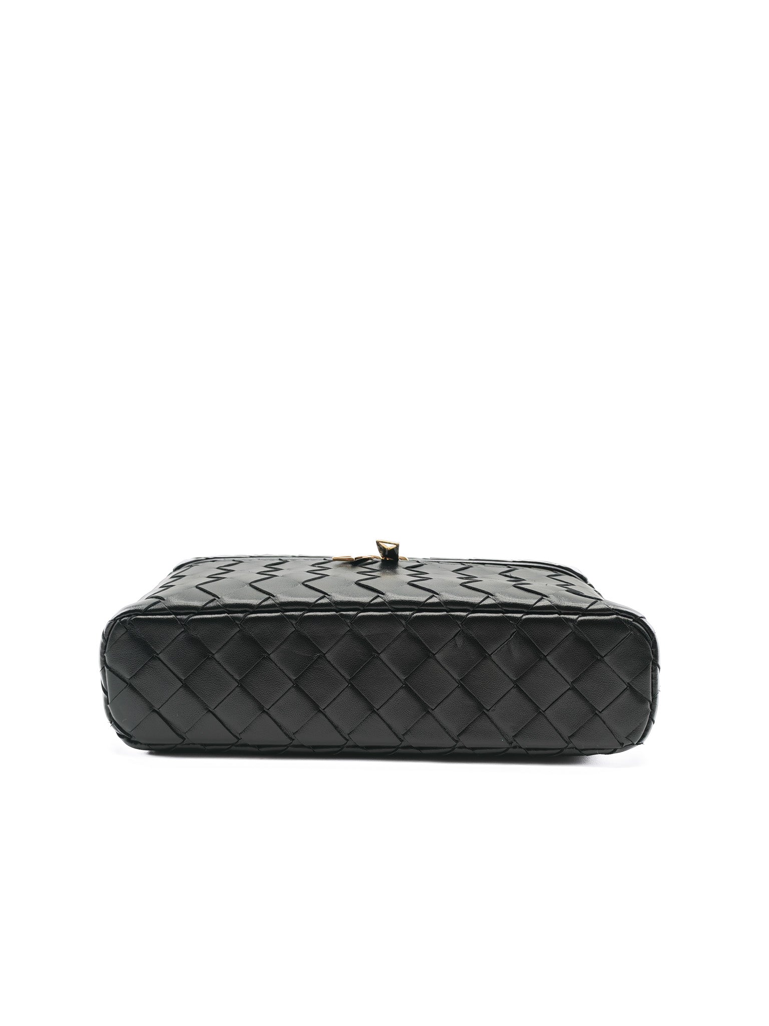 Bang Bang Vanity Case in Black Intrecciato Leather Crossbody Bag | Purse Maison Luxury Bags Shop