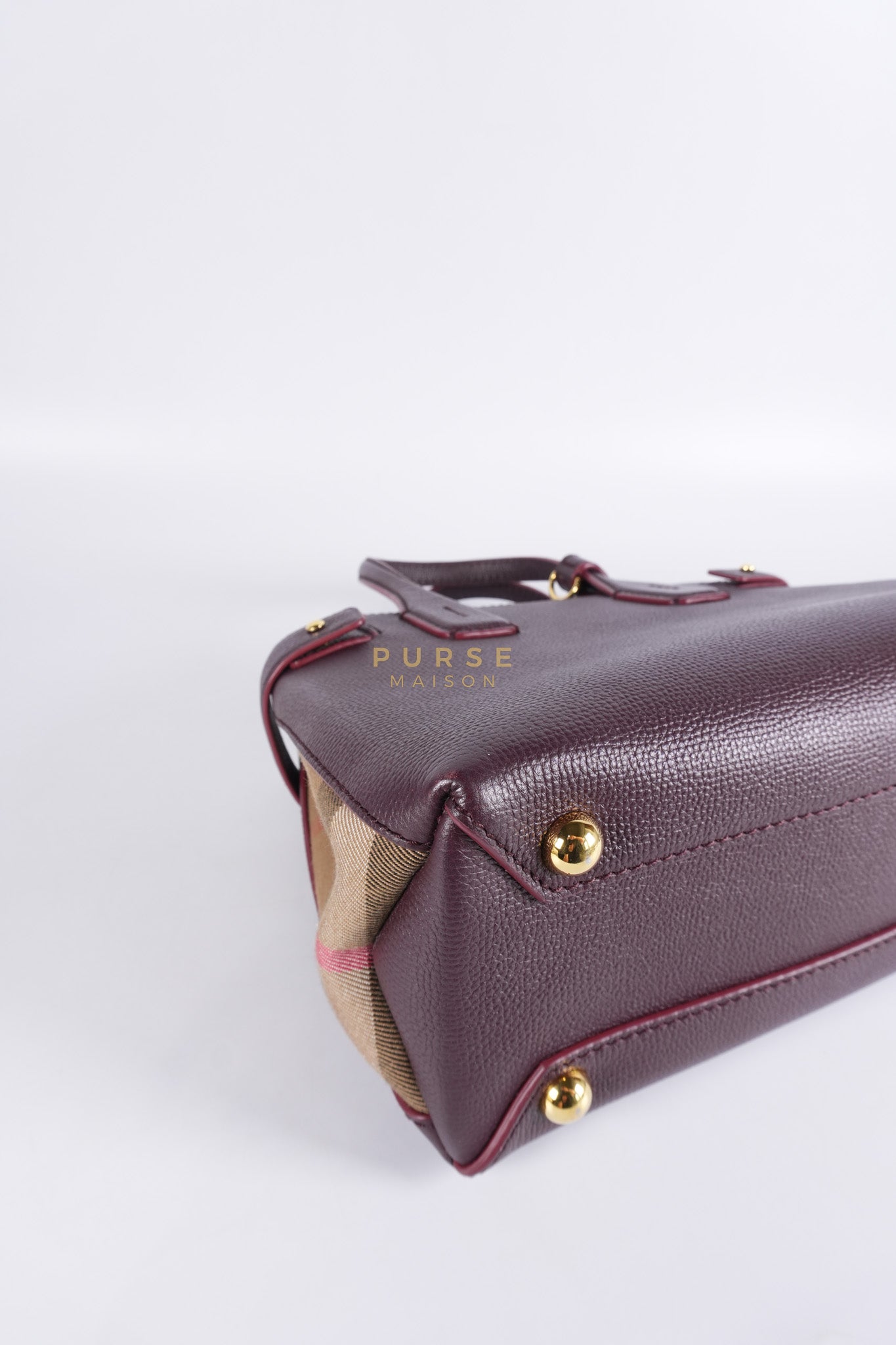 Banner in Mahogany Red Tote Bag | Purse Maison Luxury Bags Shop