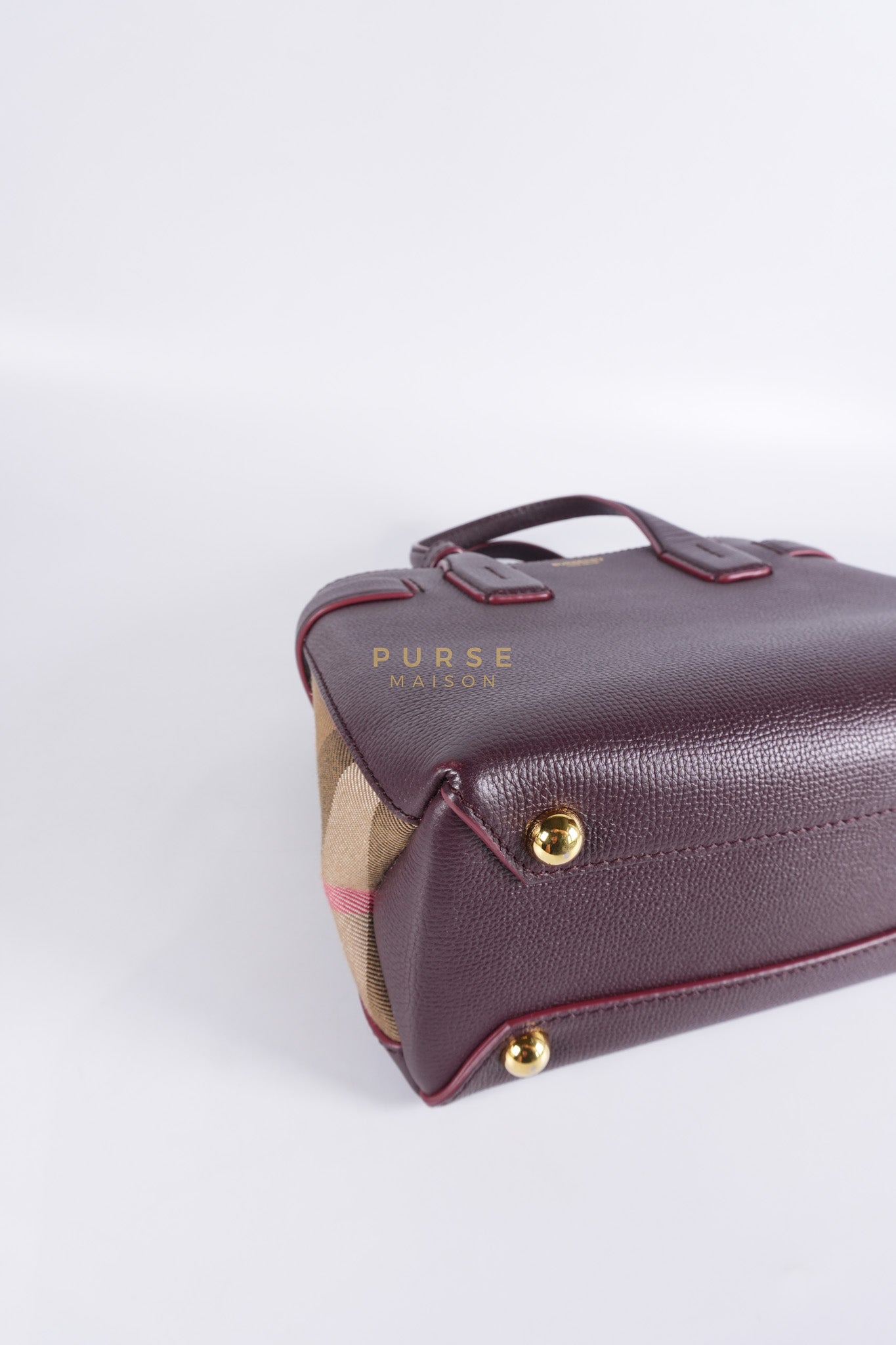 Banner in Mahogany Red Tote Bag | Purse Maison Luxury Bags Shop