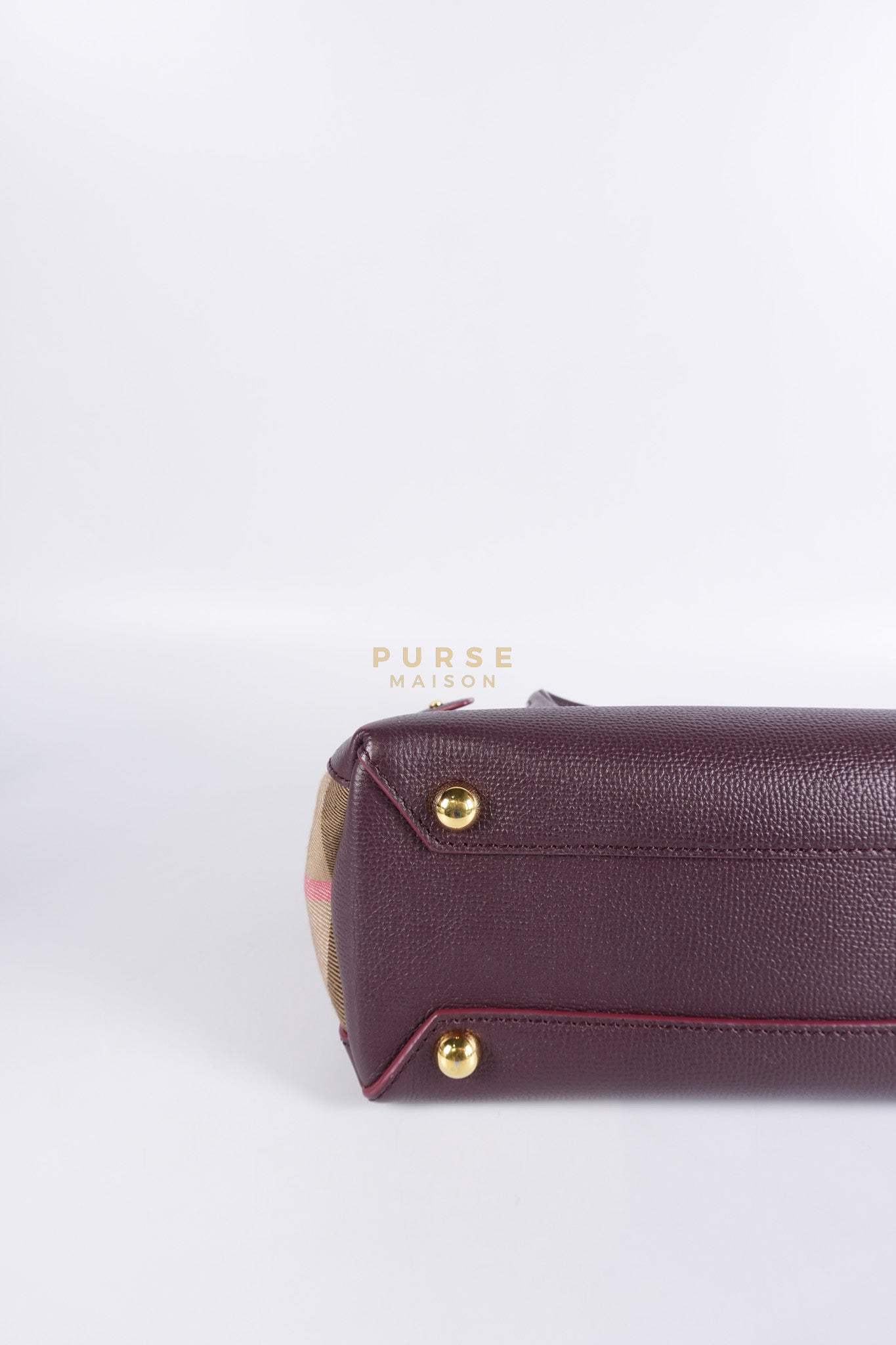 Banner in Mahogany Red Tote Bag | Purse Maison Luxury Bags Shop