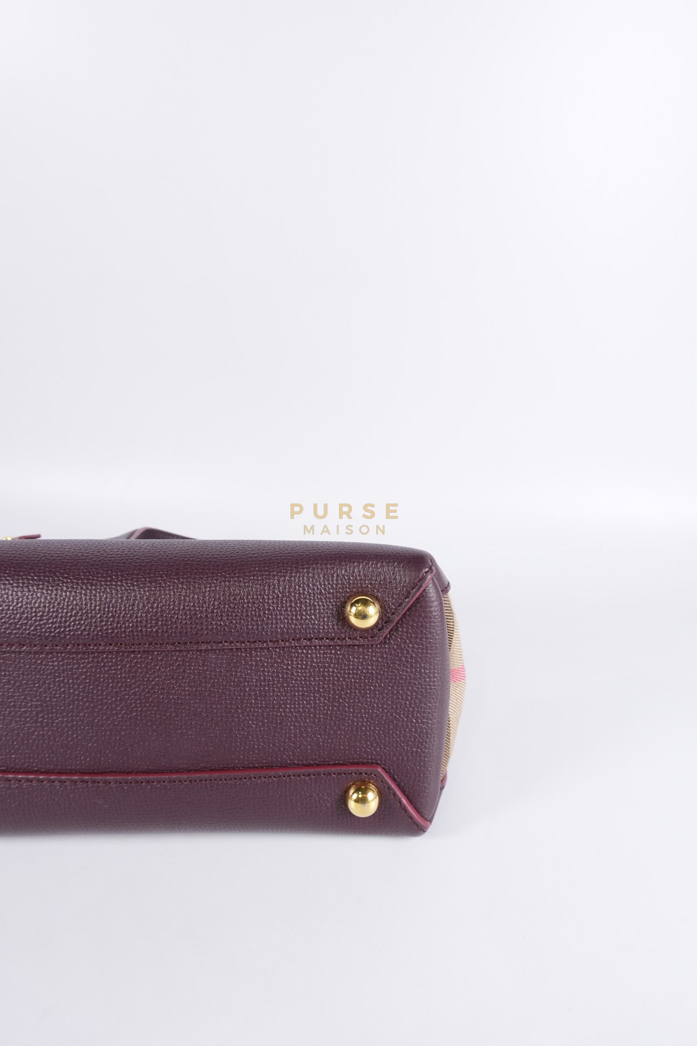 Banner in Mahogany Red Tote Bag | Purse Maison Luxury Bags Shop