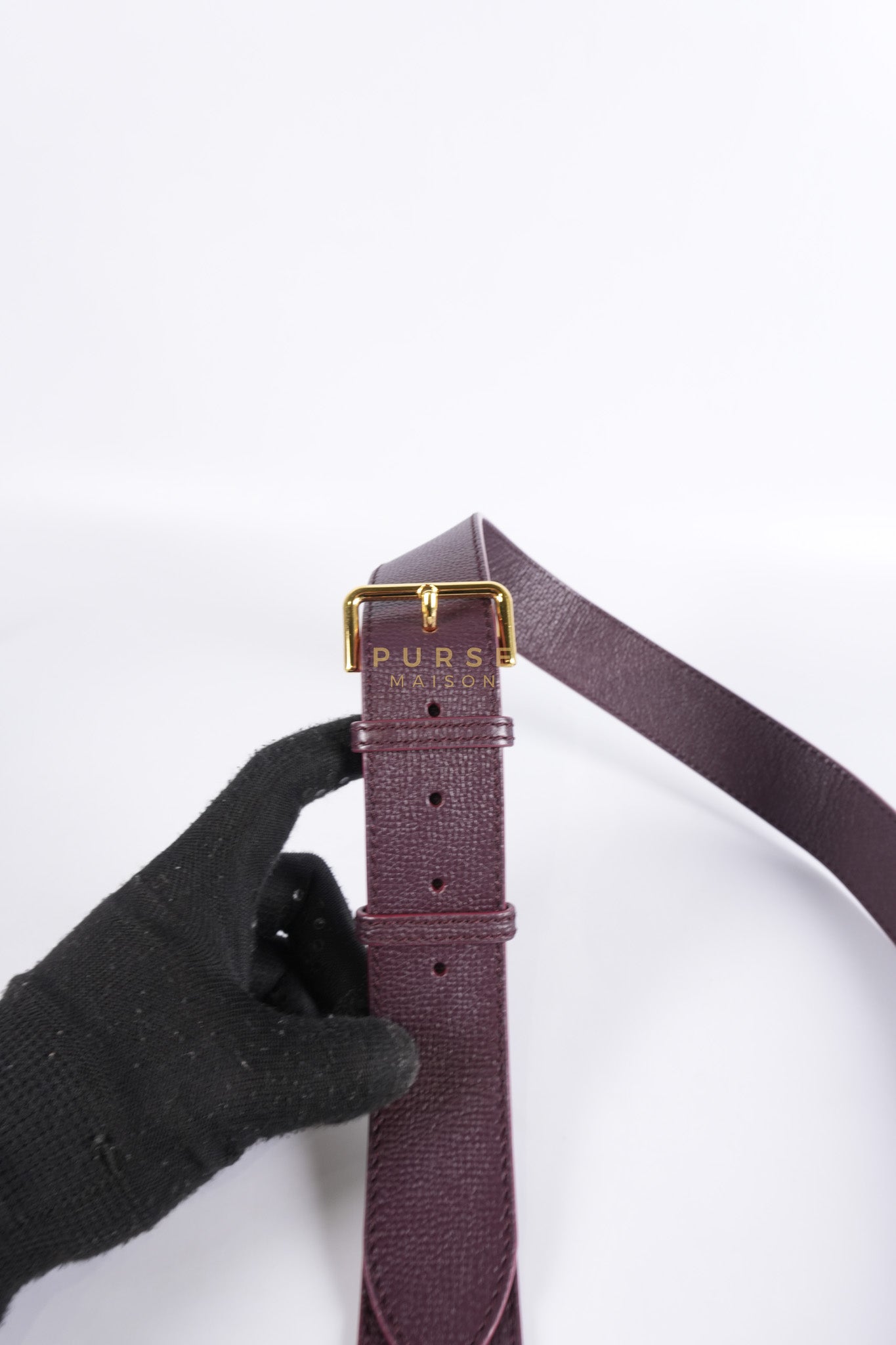 Banner in Mahogany Red Tote Bag | Purse Maison Luxury Bags Shop