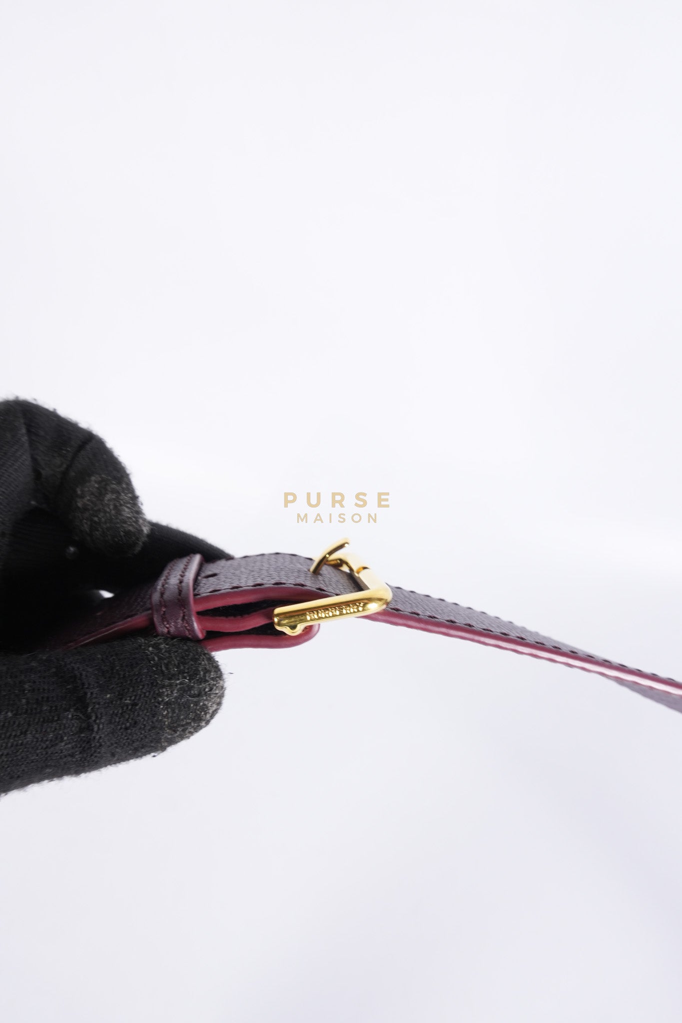 Banner in Mahogany Red Tote Bag | Purse Maison Luxury Bags Shop