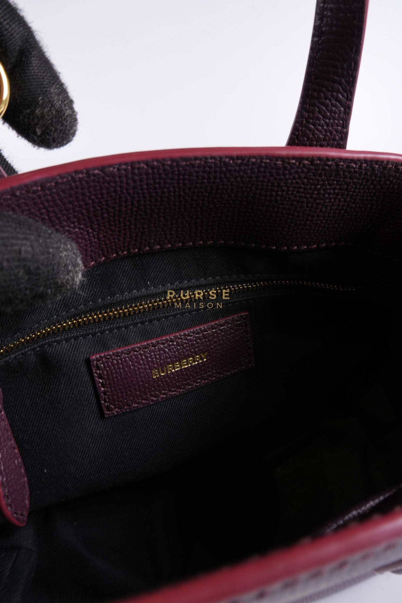 Banner in Mahogany Red Tote Bag | Purse Maison Luxury Bags Shop