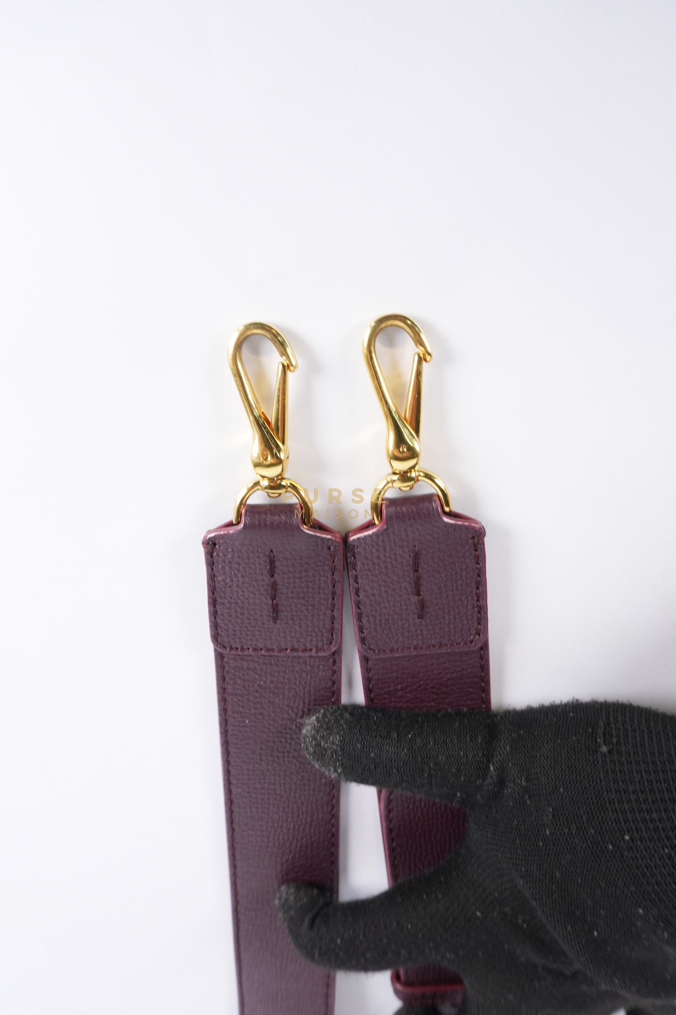 Banner in Mahogany Red Tote Bag | Purse Maison Luxury Bags Shop