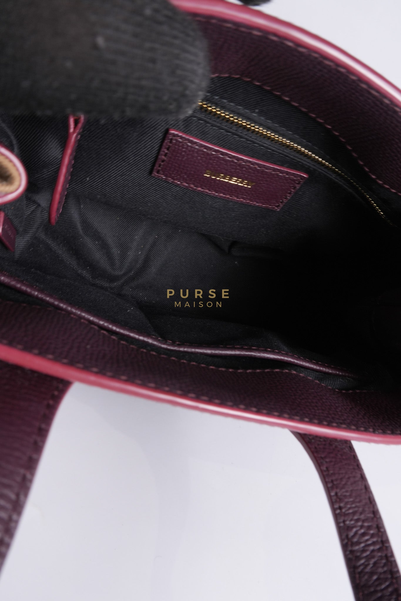 Banner in Mahogany Red Tote Bag | Purse Maison Luxury Bags Shop