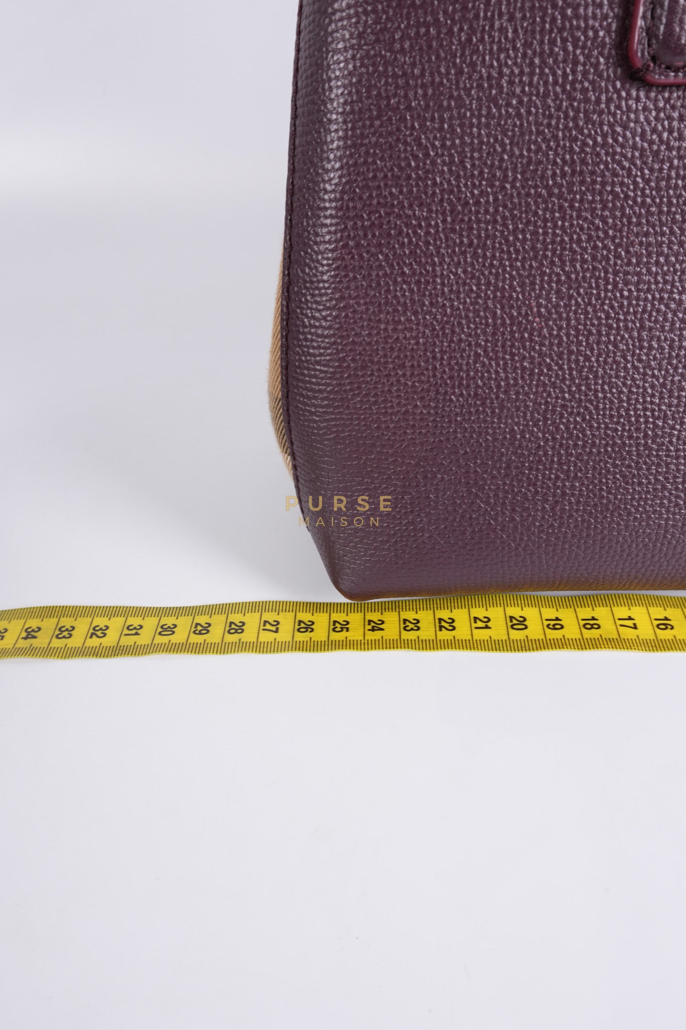 Banner in Mahogany Red Tote Bag | Purse Maison Luxury Bags Shop