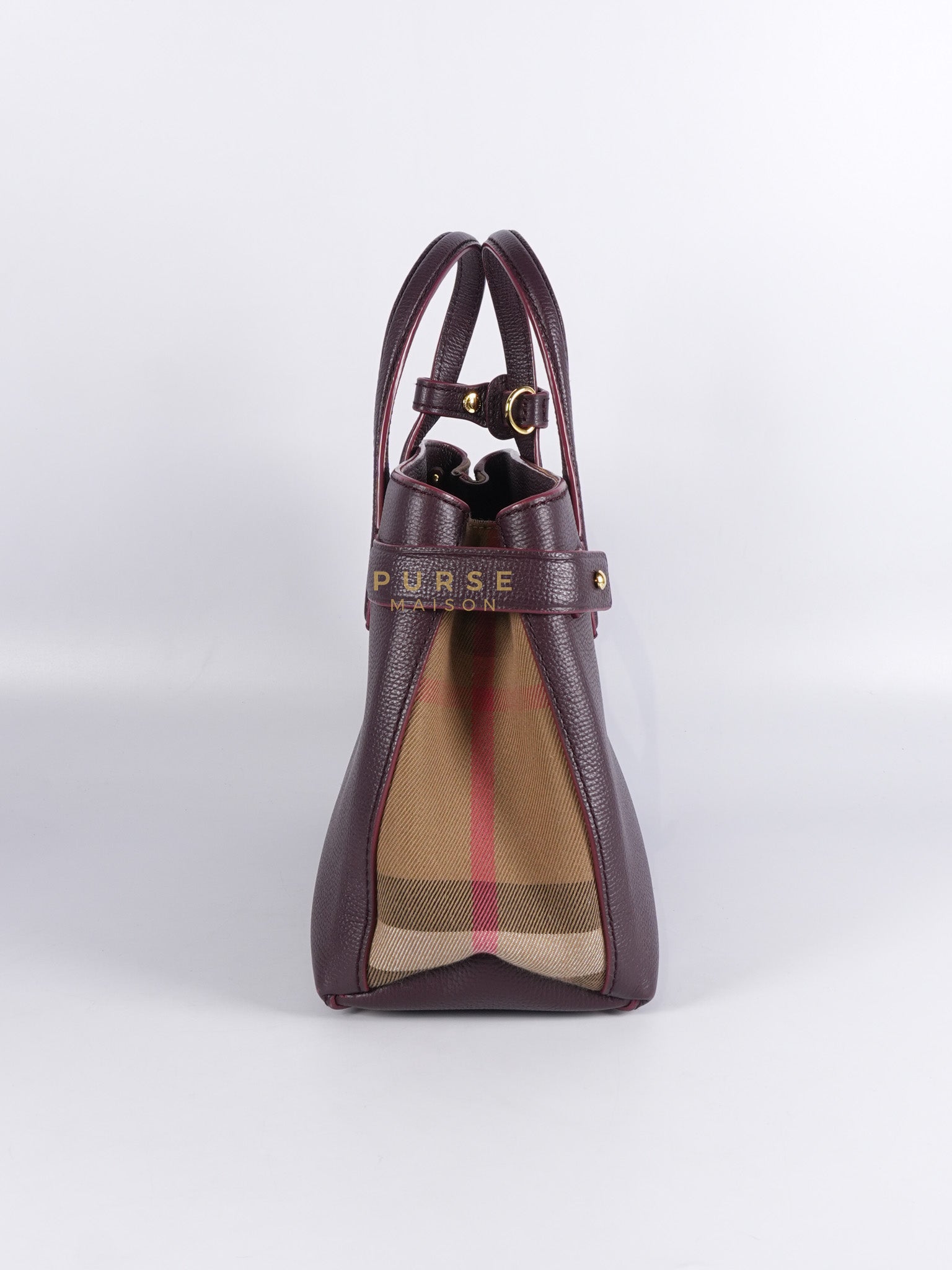 Banner in Mahogany Red Tote Bag | Purse Maison Luxury Bags Shop