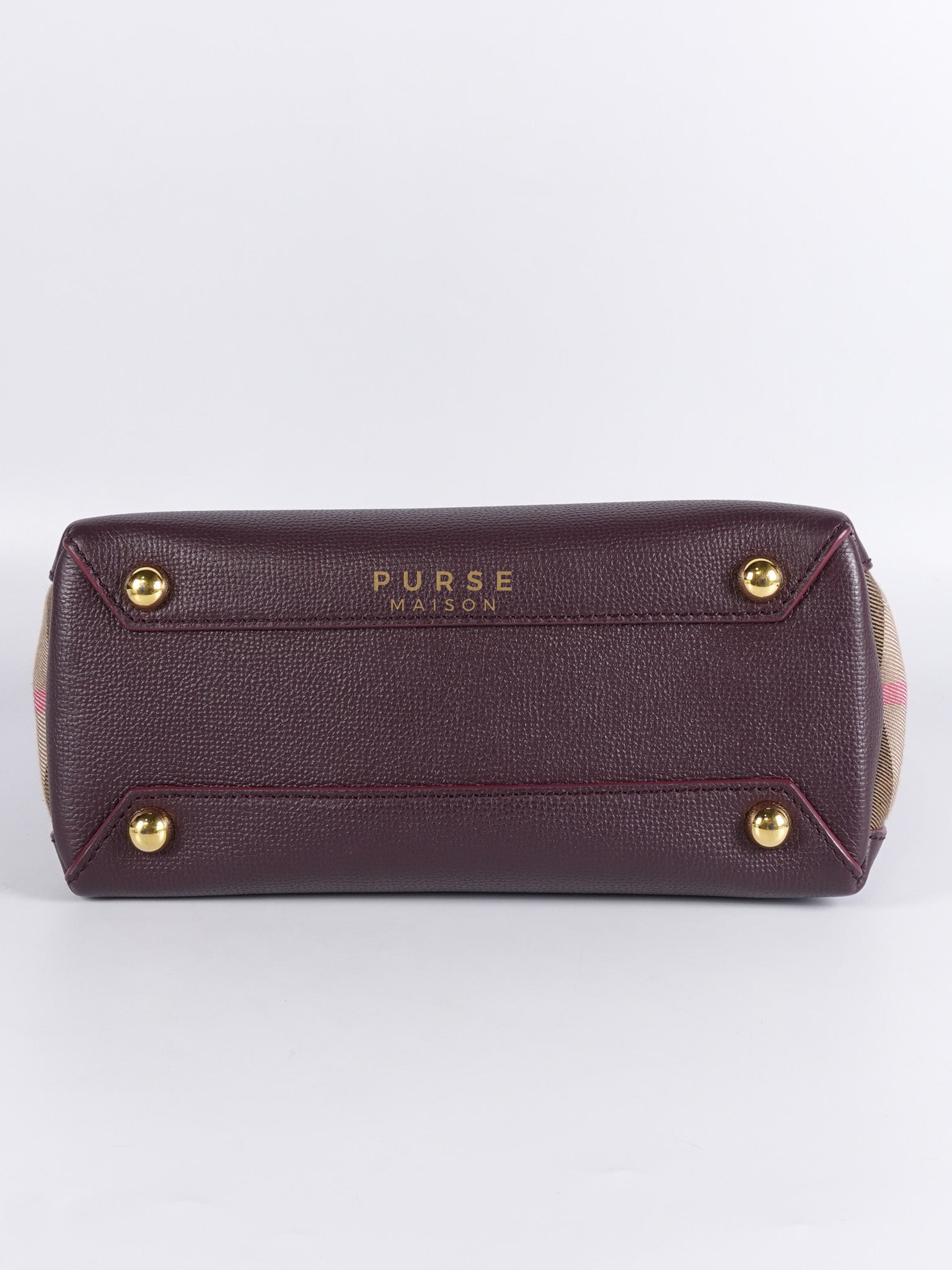 Banner in Mahogany Red Tote Bag | Purse Maison Luxury Bags Shop