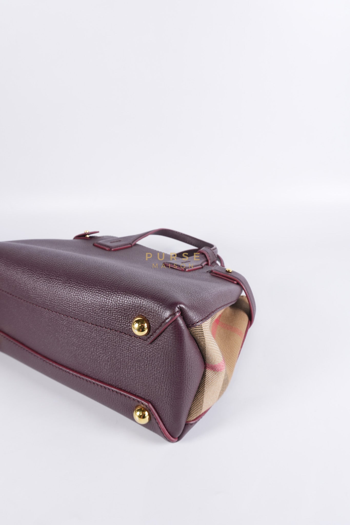 Banner in Mahogany Red Tote Bag | Purse Maison Luxury Bags Shop