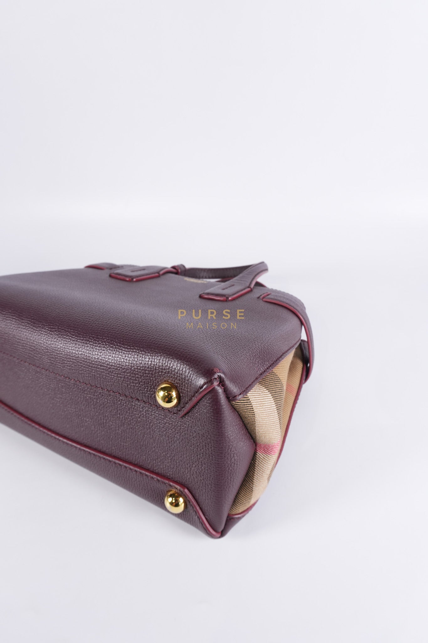 Banner in Mahogany Red Tote Bag | Purse Maison Luxury Bags Shop