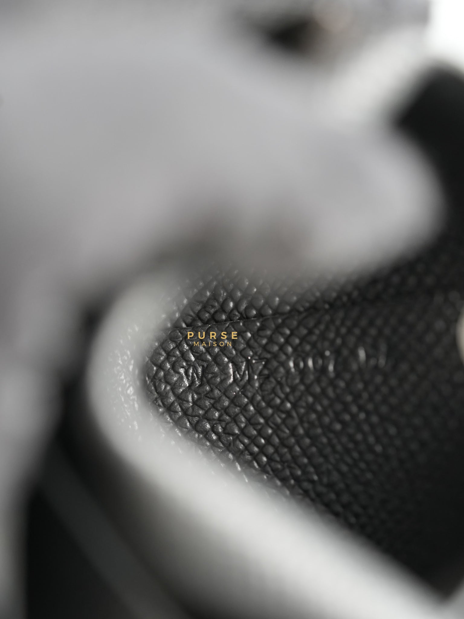 Bastia Coin Purse Epsom Noir Stamp W | Purse Maison Luxury Bags Shop