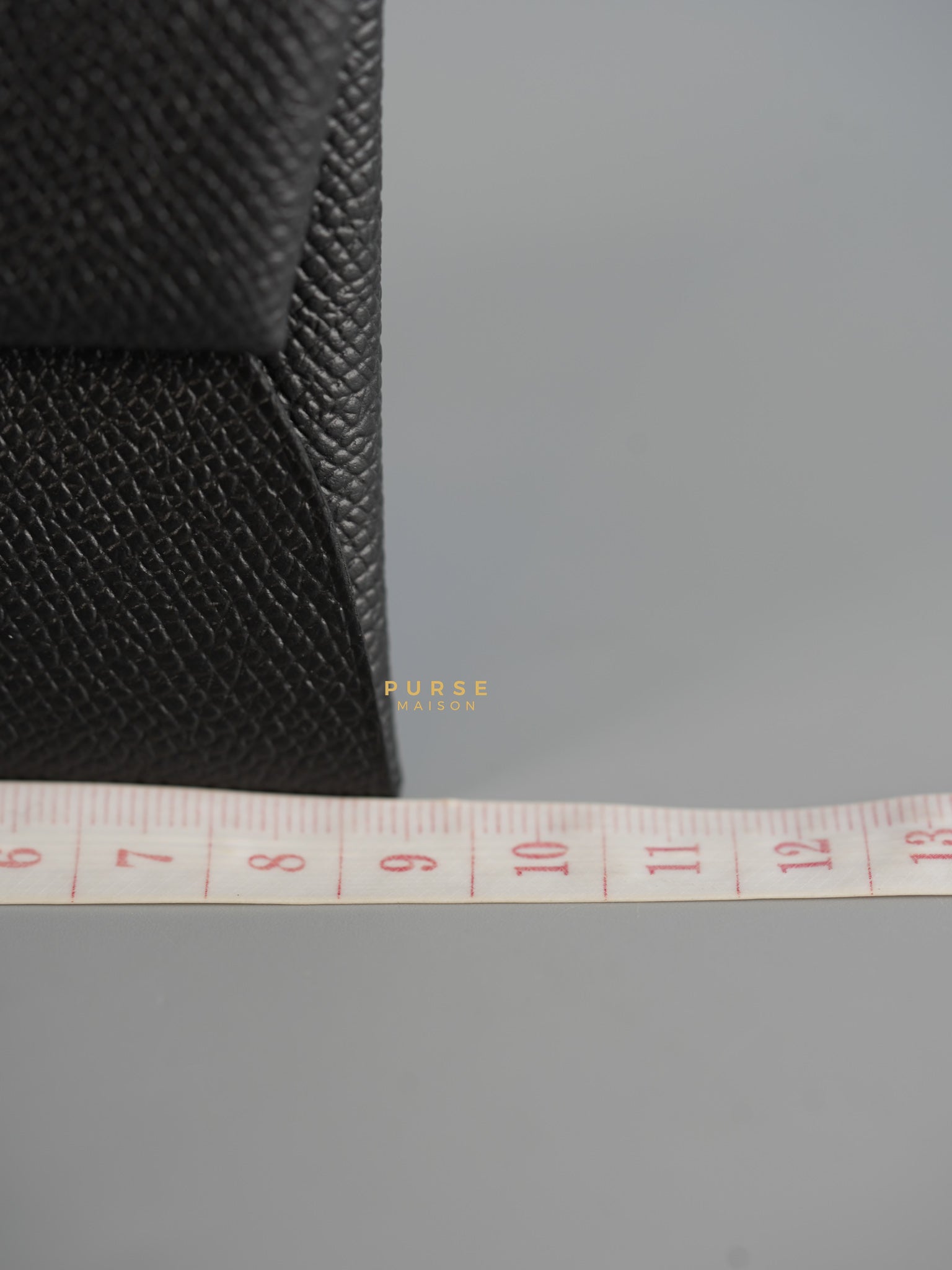 Bastia Coin Purse Epsom Noir Stamp W | Purse Maison Luxury Bags Shop